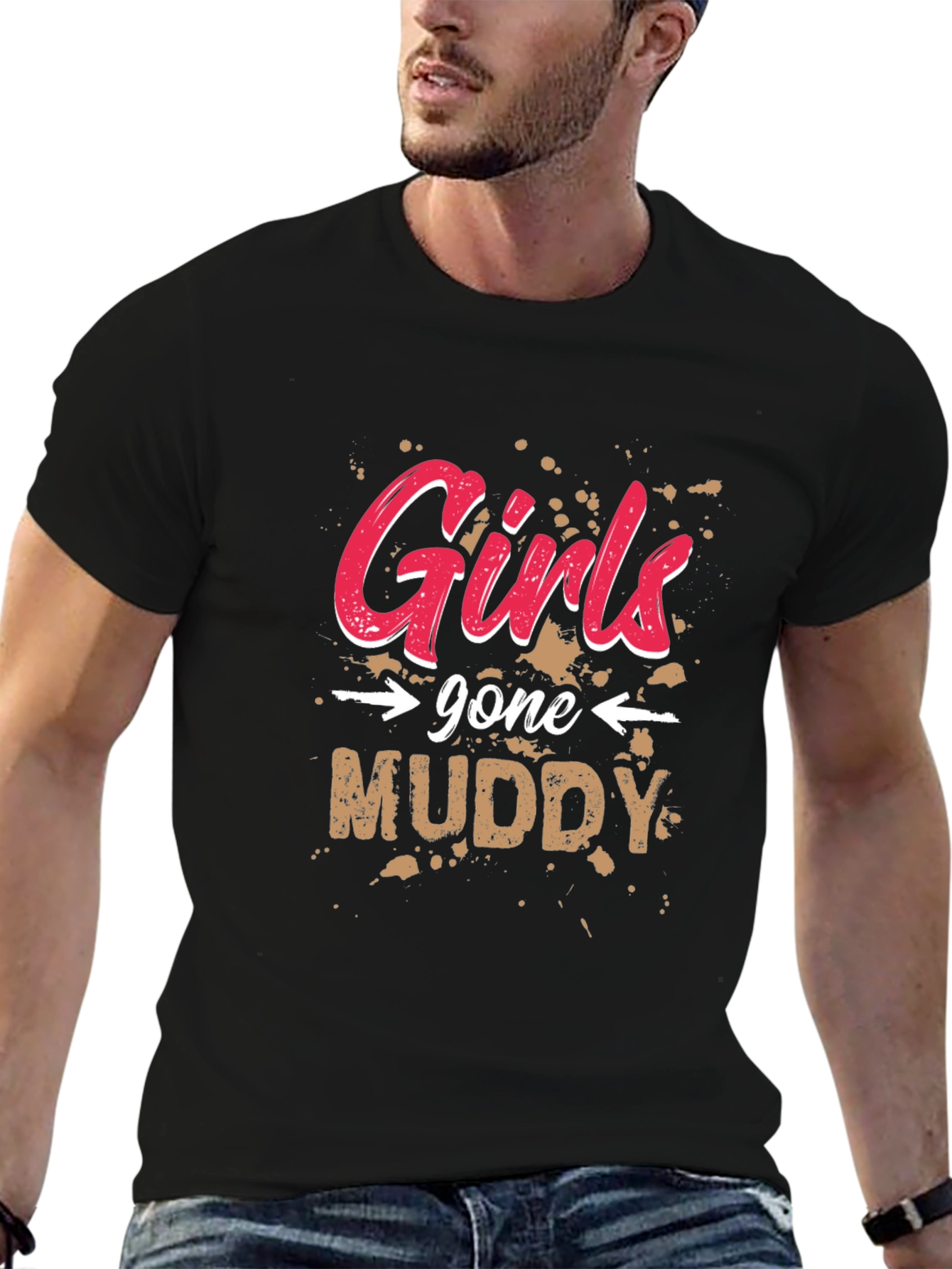 Girls Gone Muddy Black T-Shirt