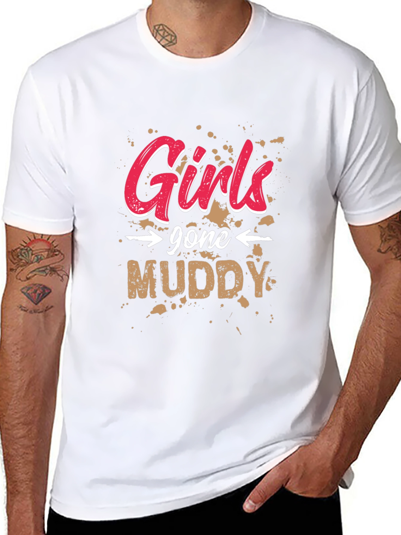 Girls Gone Muddy Black T-Shirt
