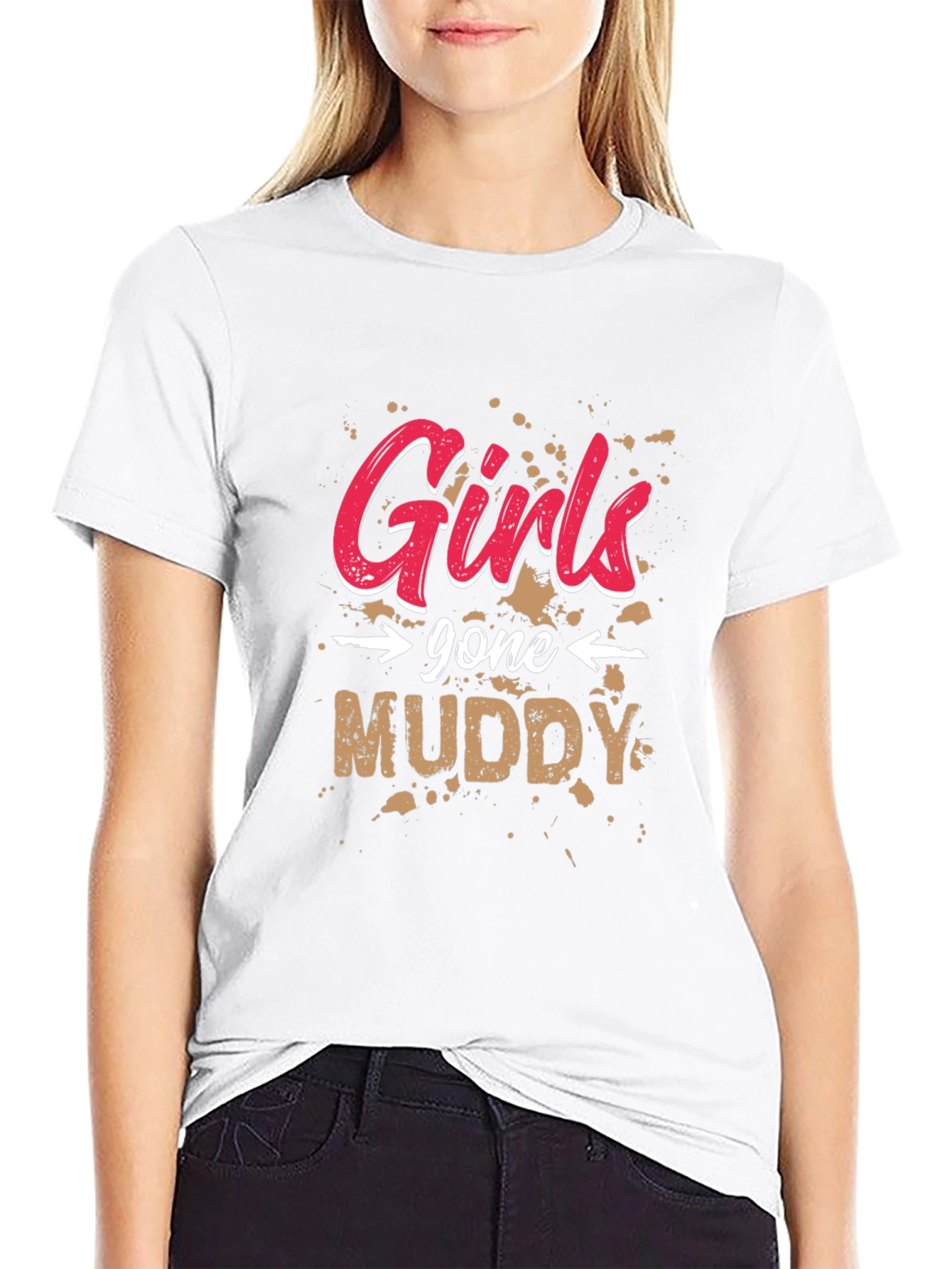 Girls Gone Muddy Black T-Shirt