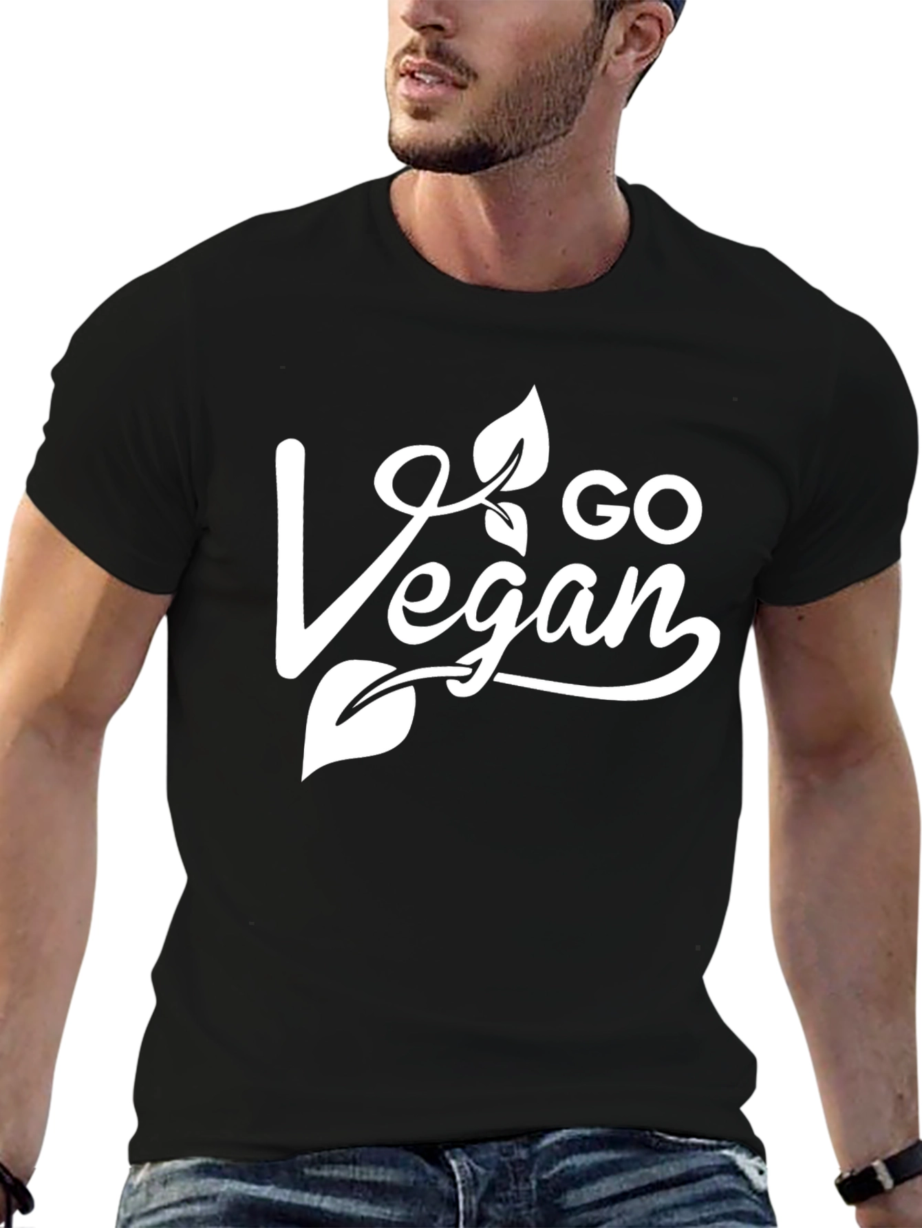Go Vegan T-Shirt - Stylish Plant-Based Apparel