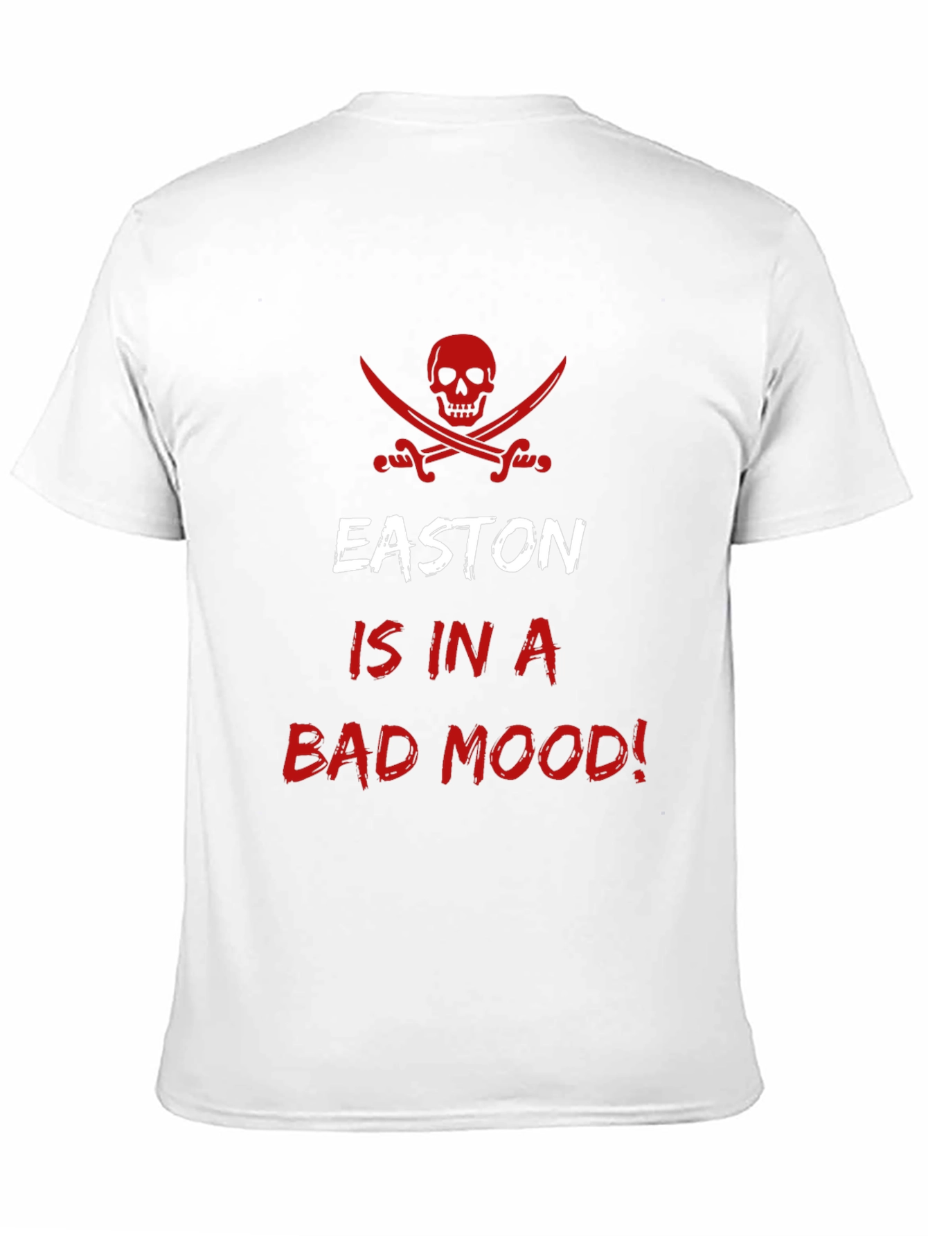 Easton Bad Mood T-Shirt - Skull Pirate Design