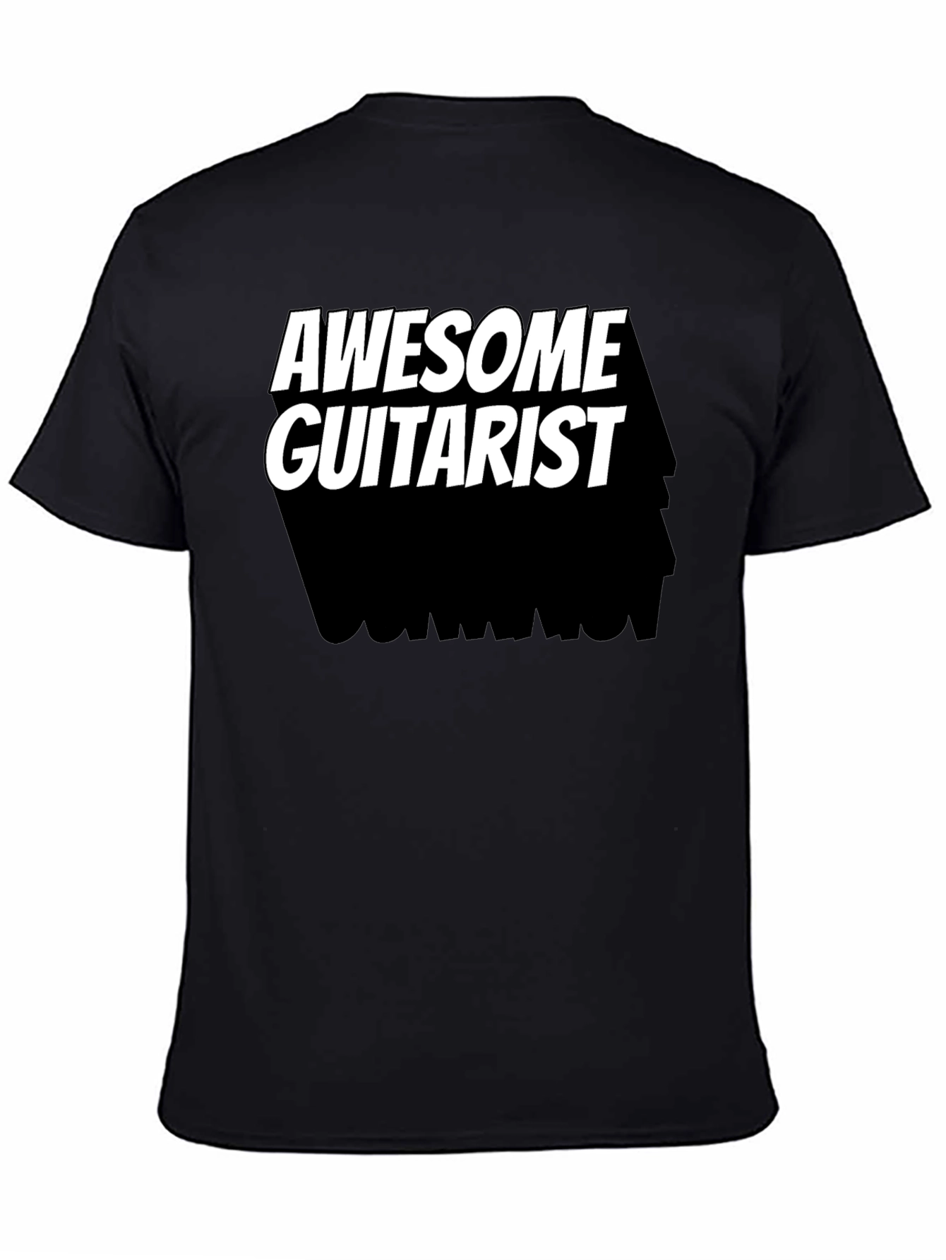 Awesome Guitarist Black T-Shirt