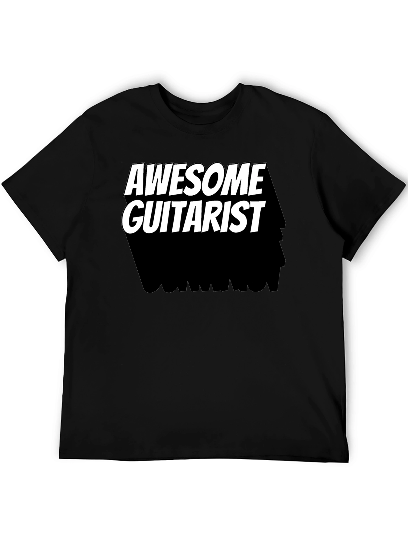 Awesome Guitarist Black T-Shirt