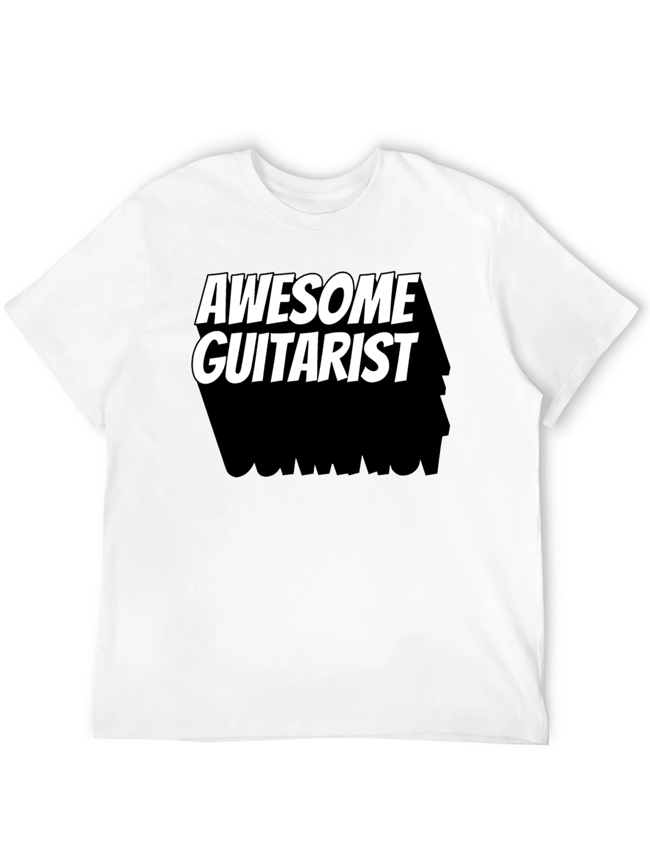 Awesome Guitarist Black T-Shirt