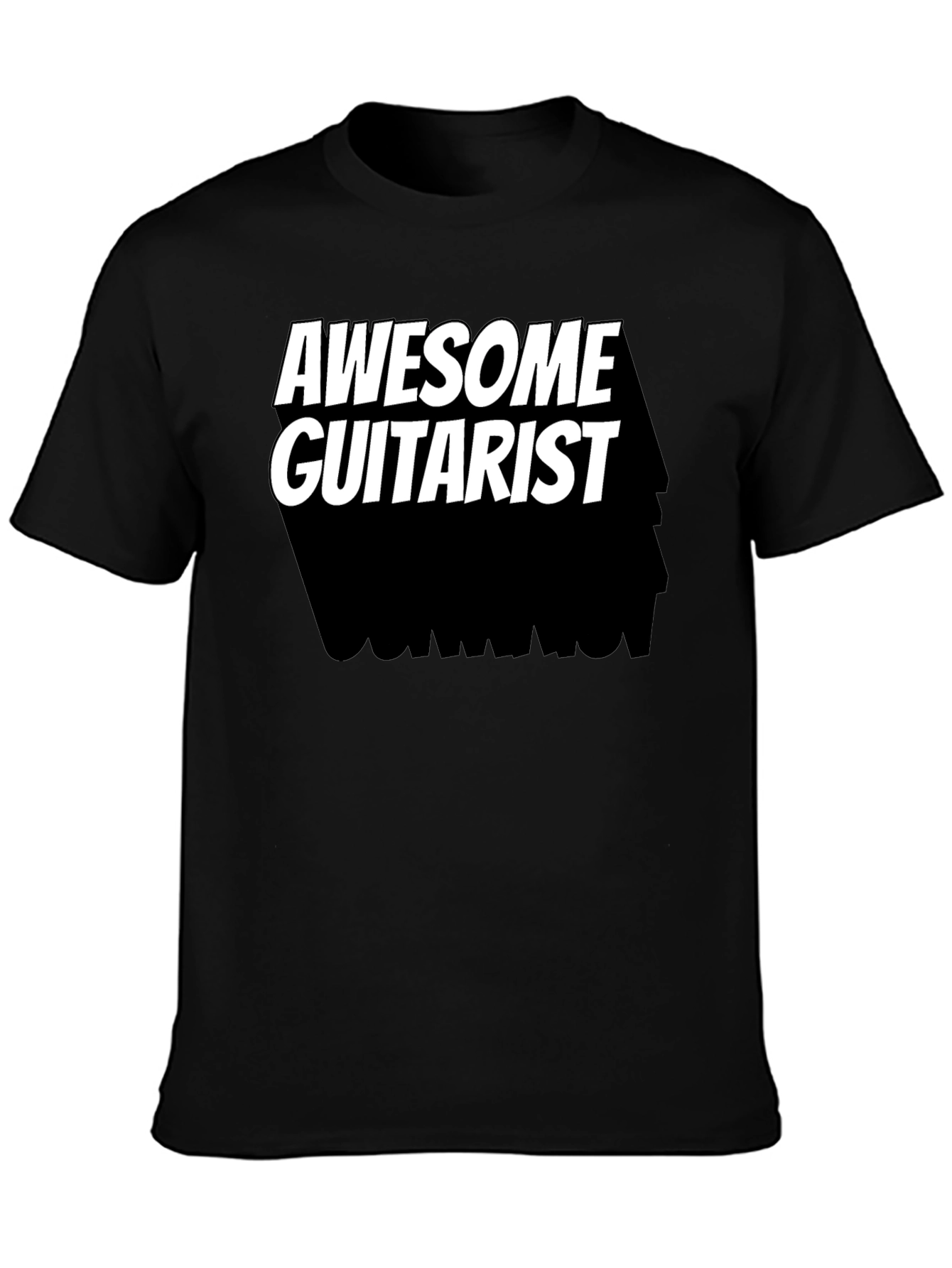 Awesome Guitarist Black T-Shirt