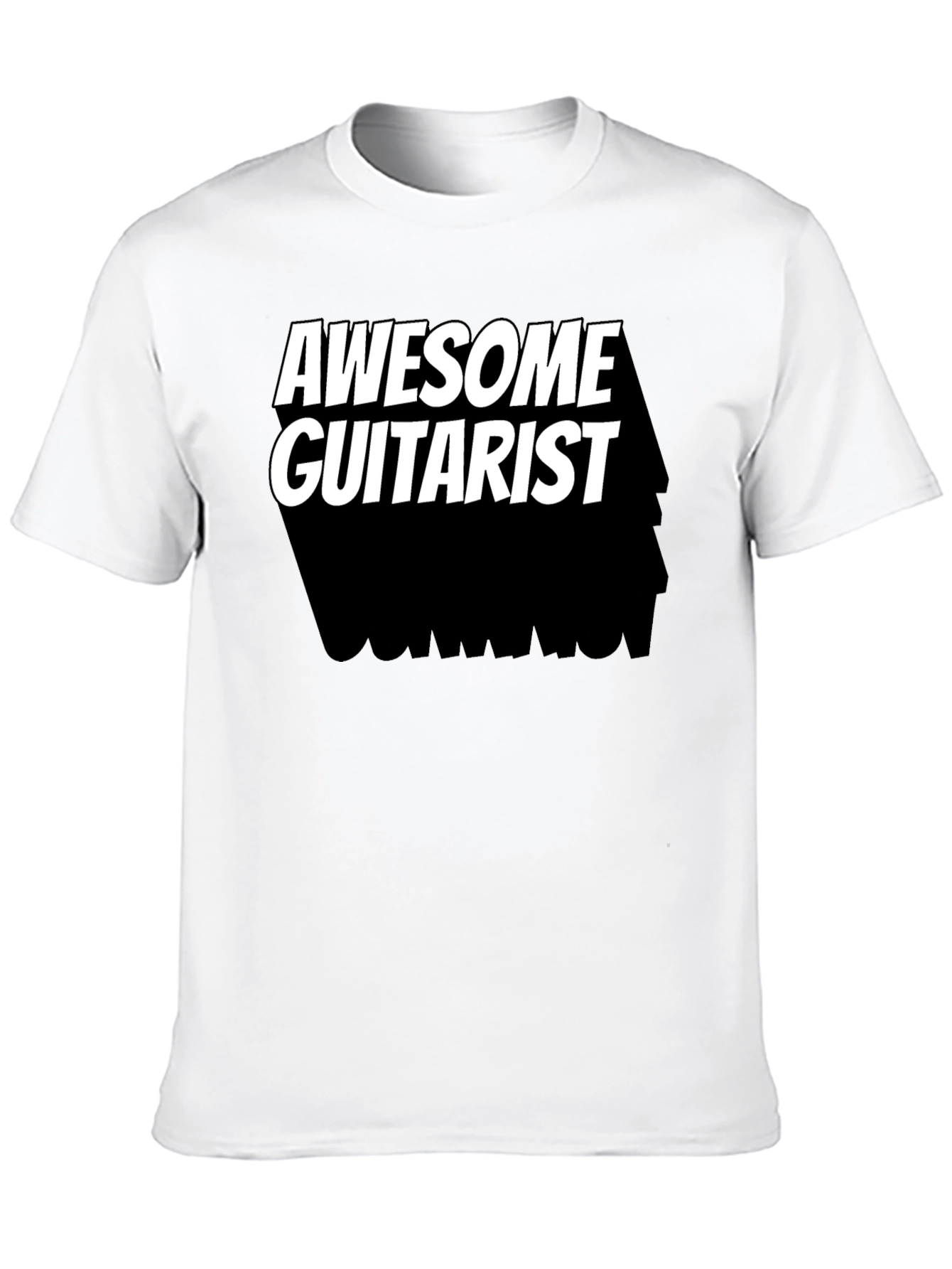 Awesome Guitarist Black T-Shirt