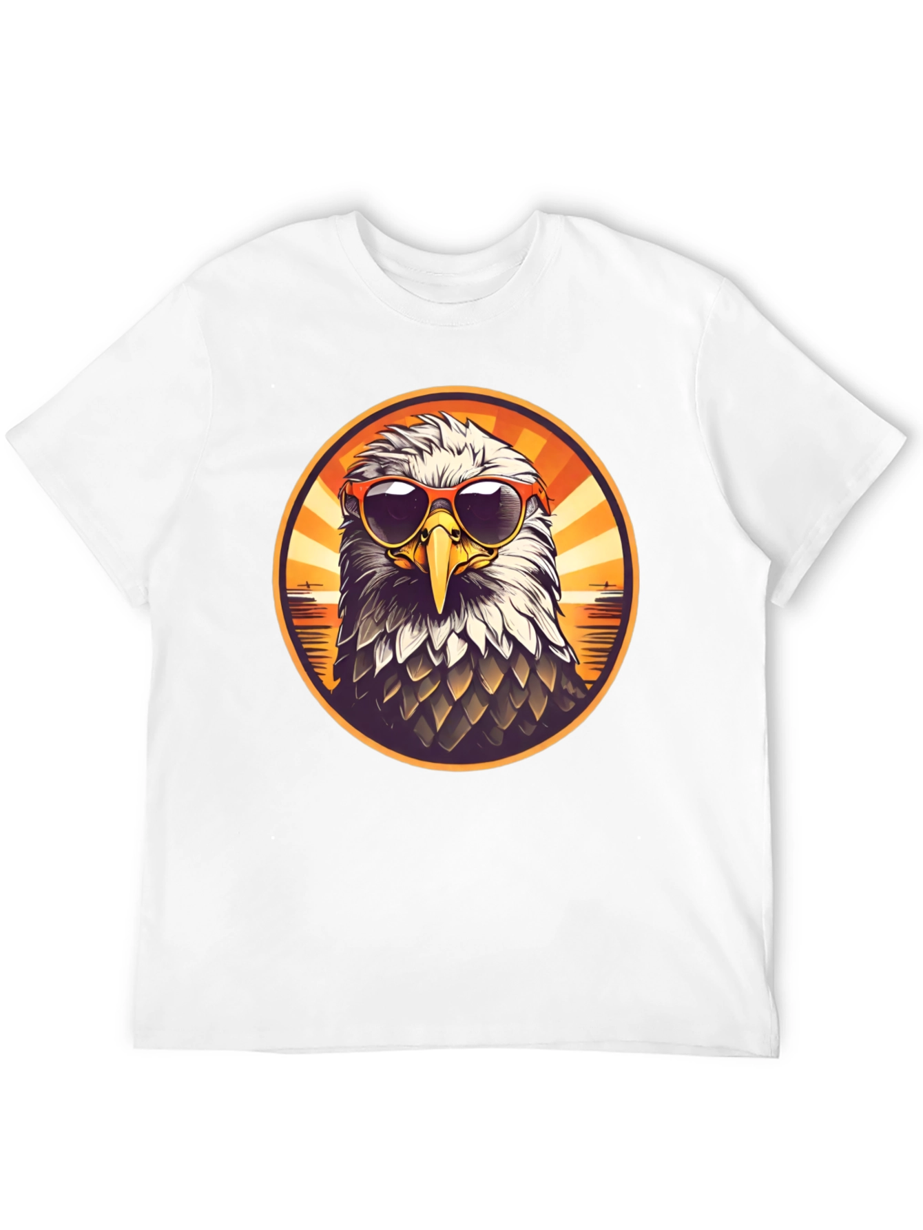 Cool Eagle Graphic Tee - Mens Black T-Shirt