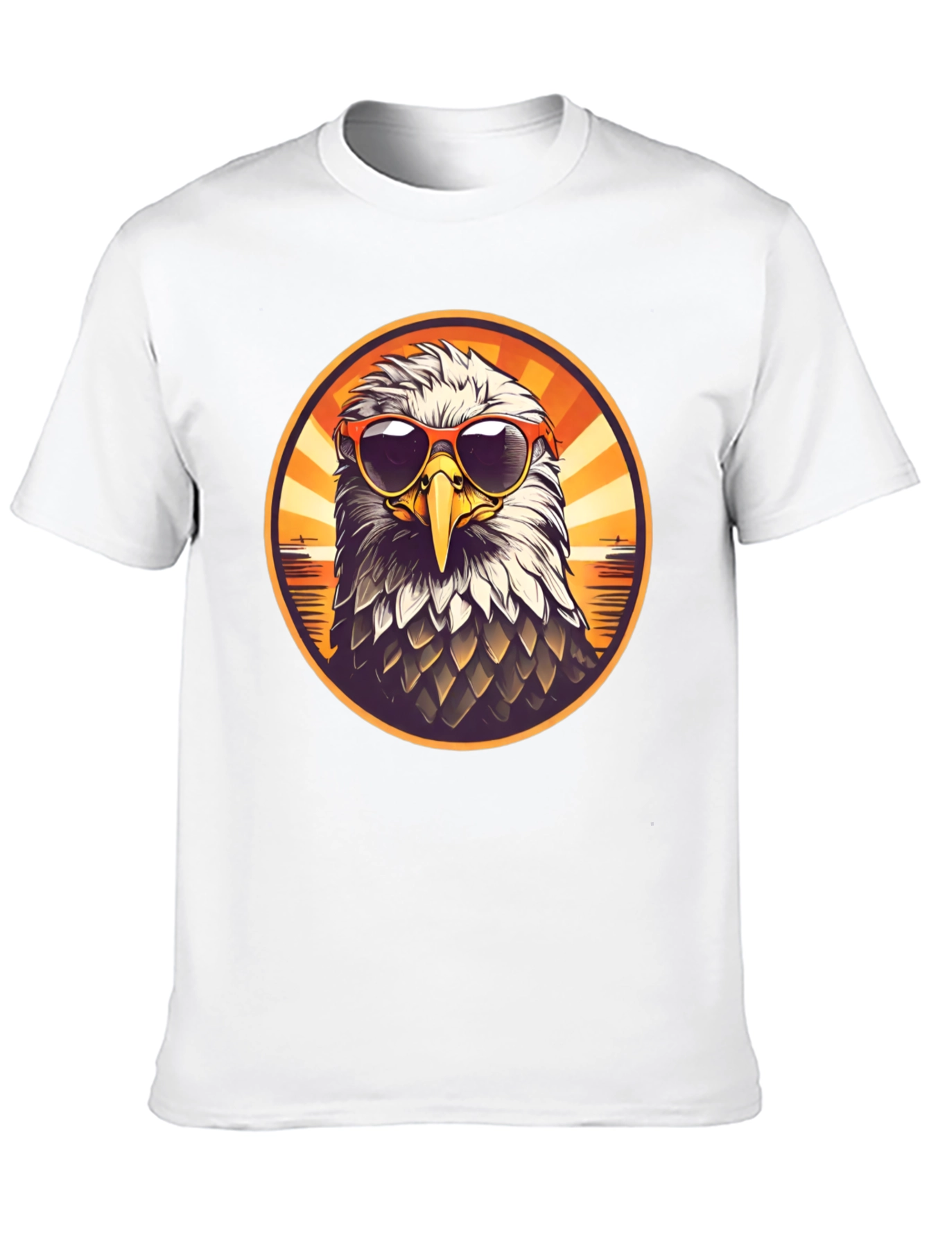Cool Eagle Graphic Tee - Mens Black T-Shirt