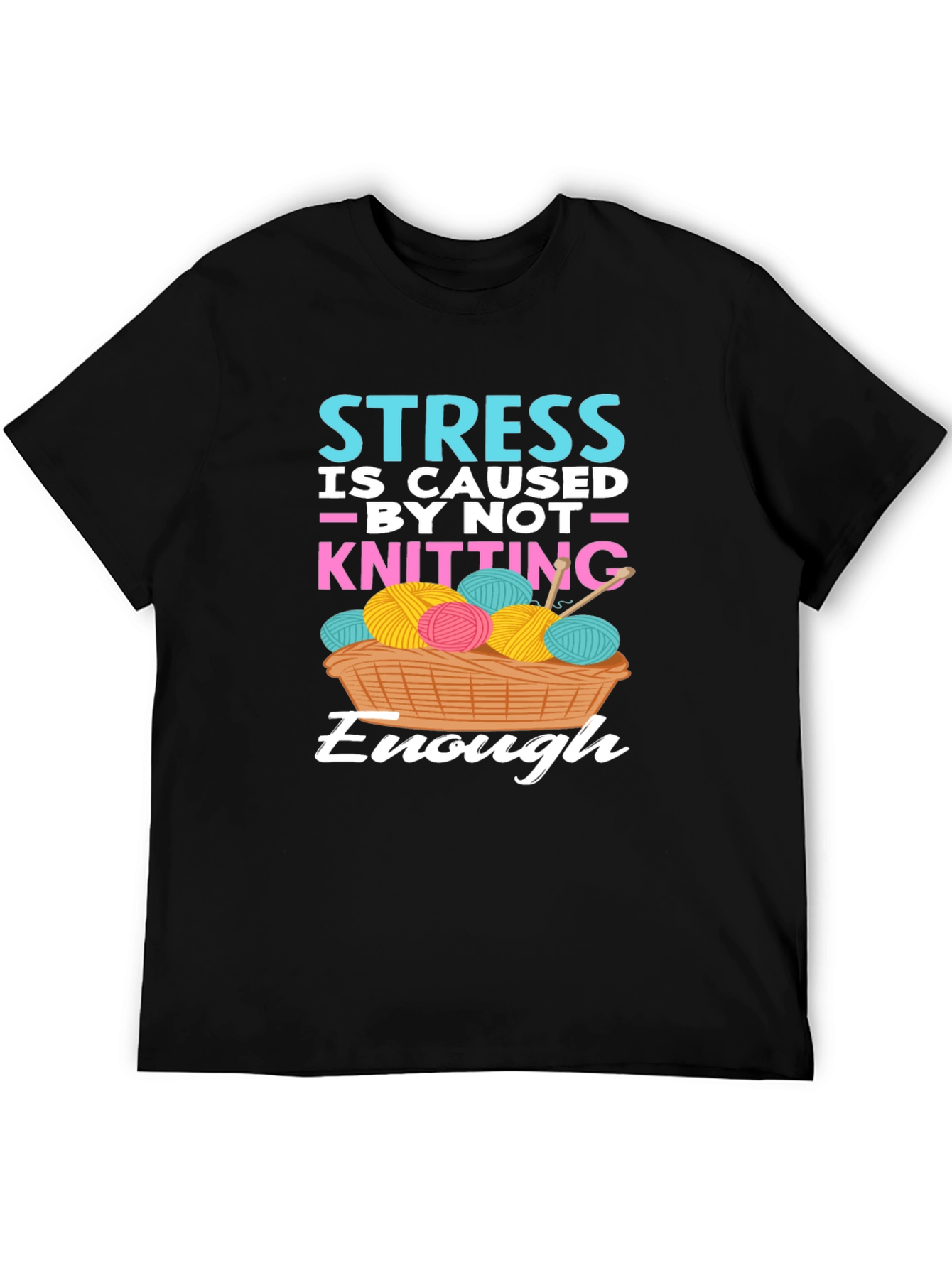 Knitting Lovers T-Shirt - Stress Relief Design