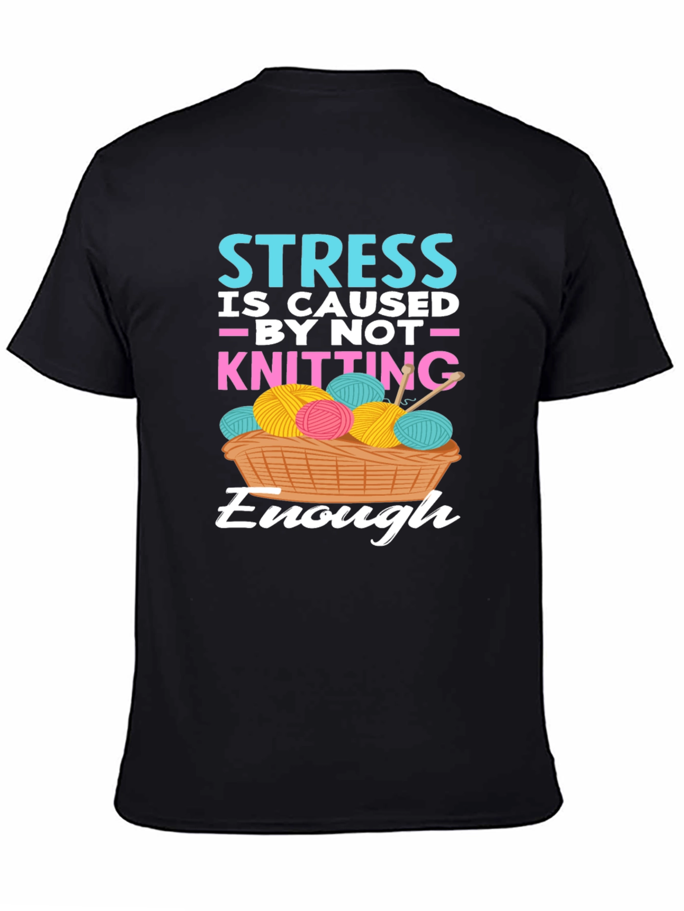 Knitting Lovers T-Shirt - Stress Relief Design