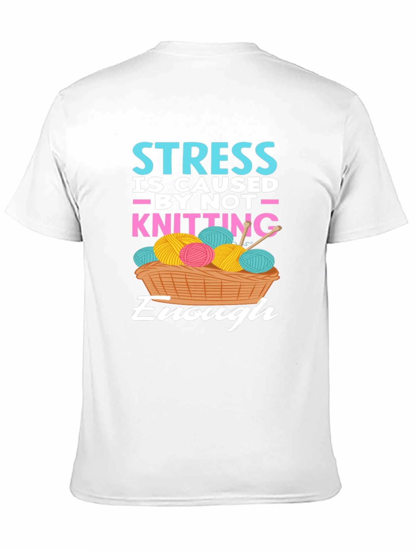 Knitting Lovers T-Shirt - Stress Relief Design
