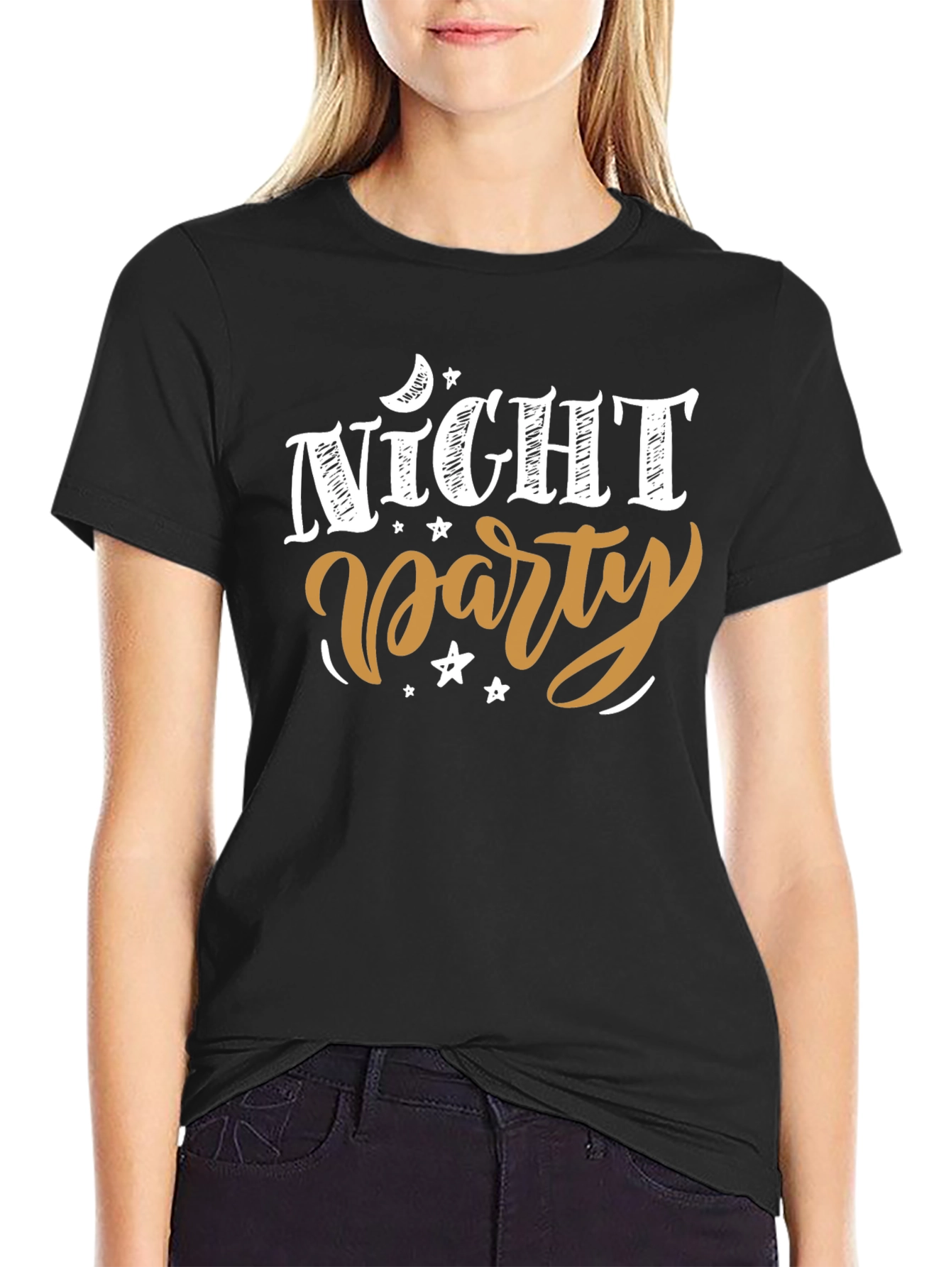 Night Party Graphic Tee - Black T-Shirt