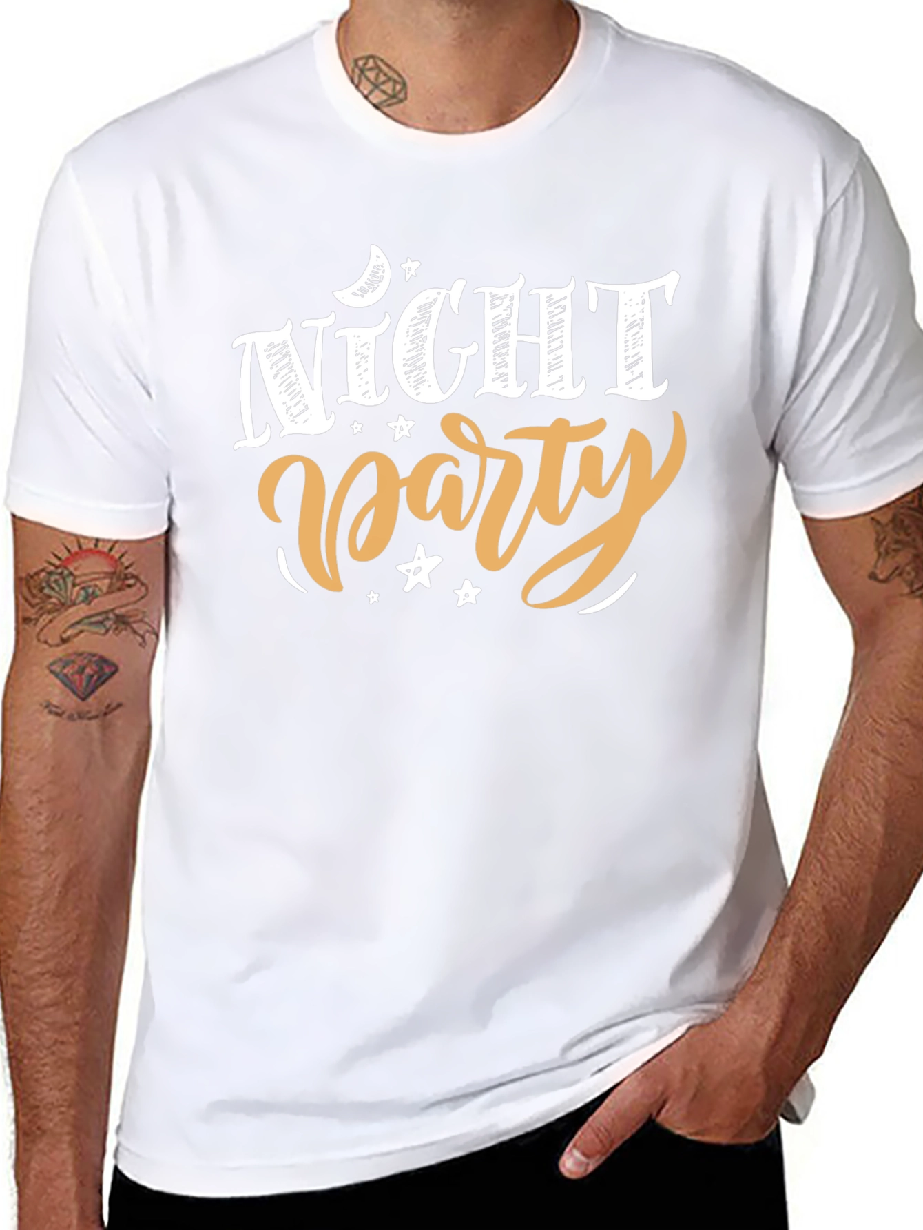 Night Party Graphic Tee - Black T-Shirt