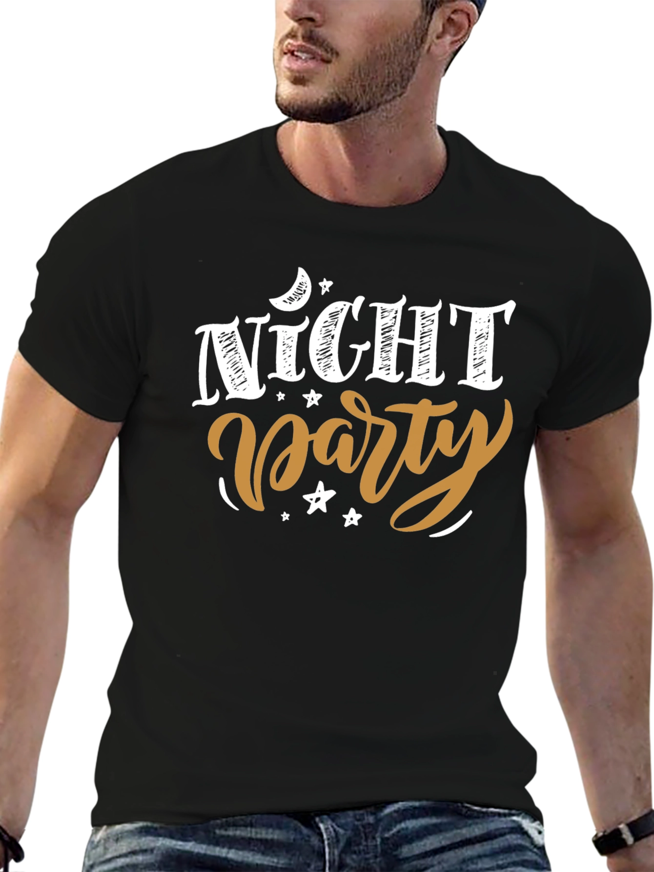 Night Party Graphic Tee - Black T-Shirt