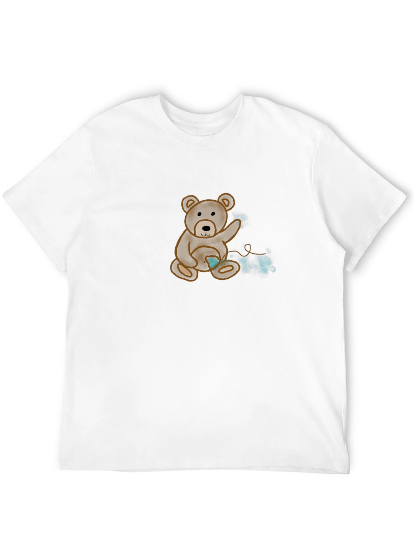 Bear T-Shirt - Heart Detail Casual Style