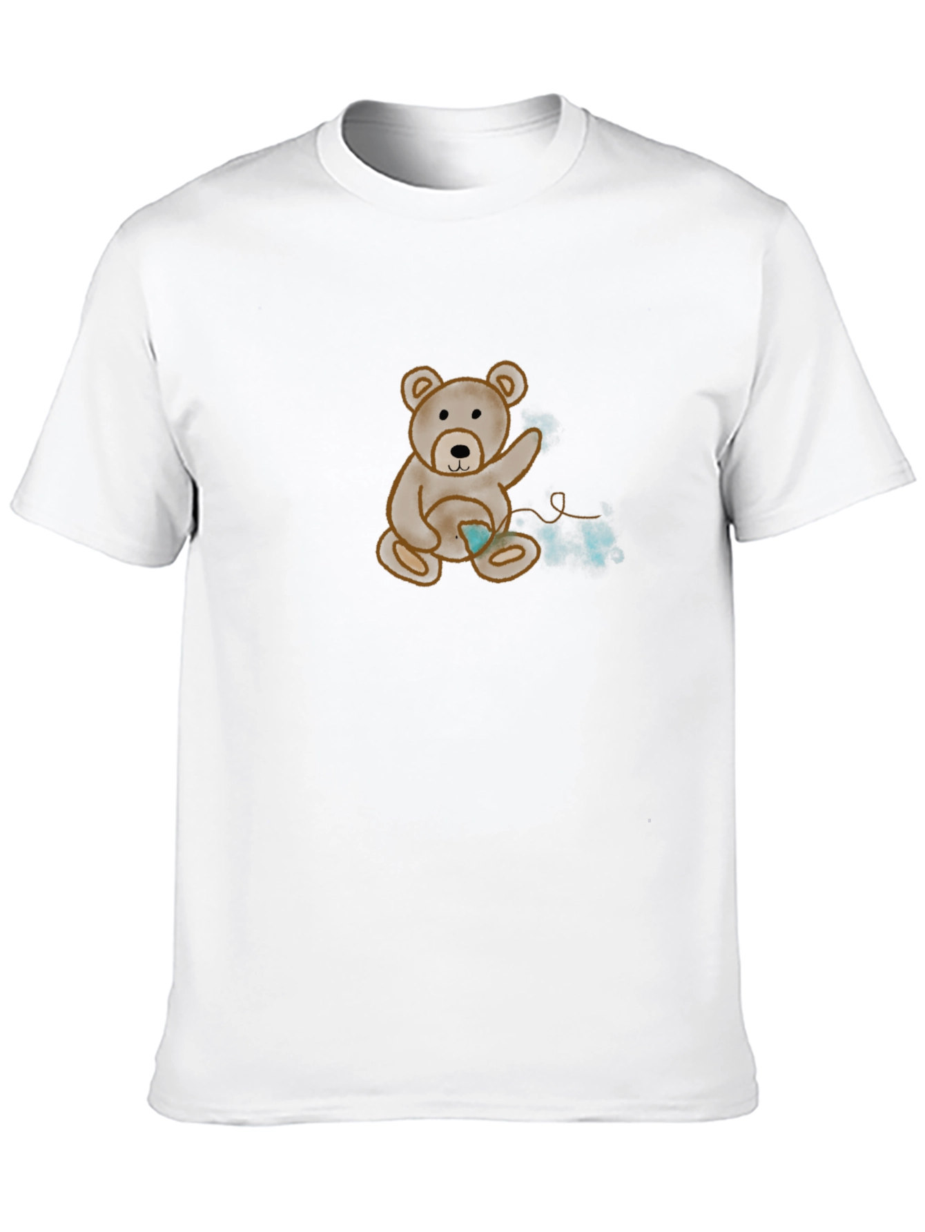 Bear T-Shirt - Heart Detail Casual Style