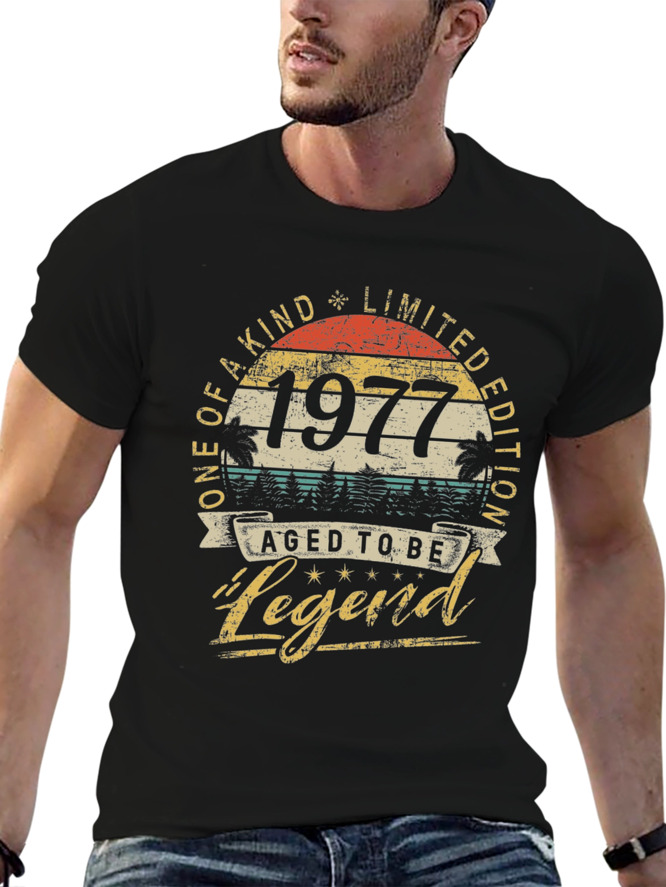 1977 Aged to be Legend Graphic T-Shirt