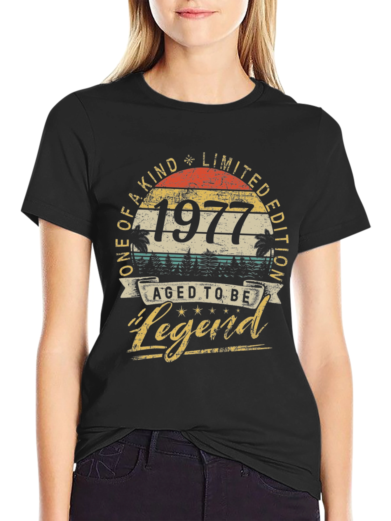 1977 Aged to be Legend Graphic T-Shirt