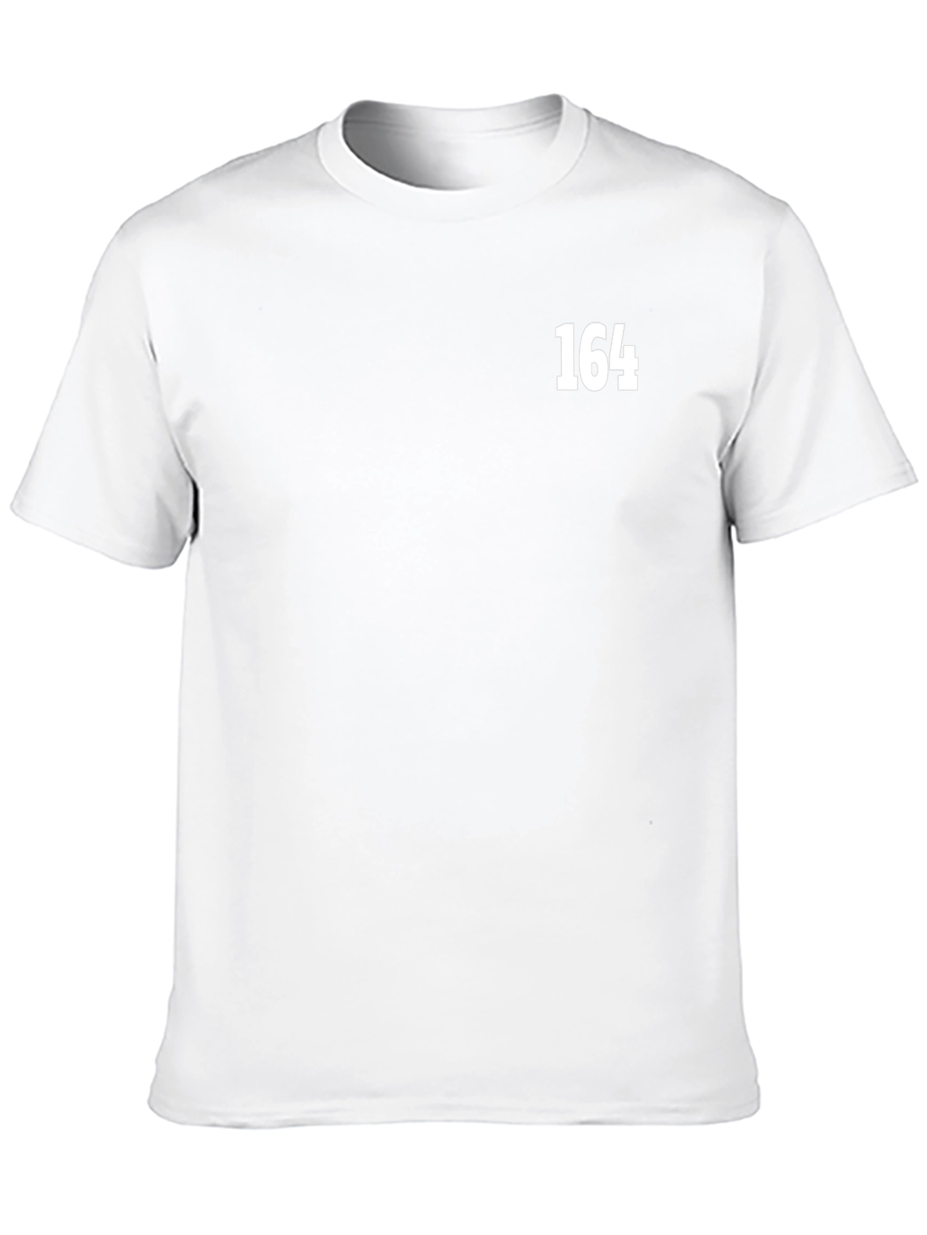 Black T-Shirt with White 164 Graphic