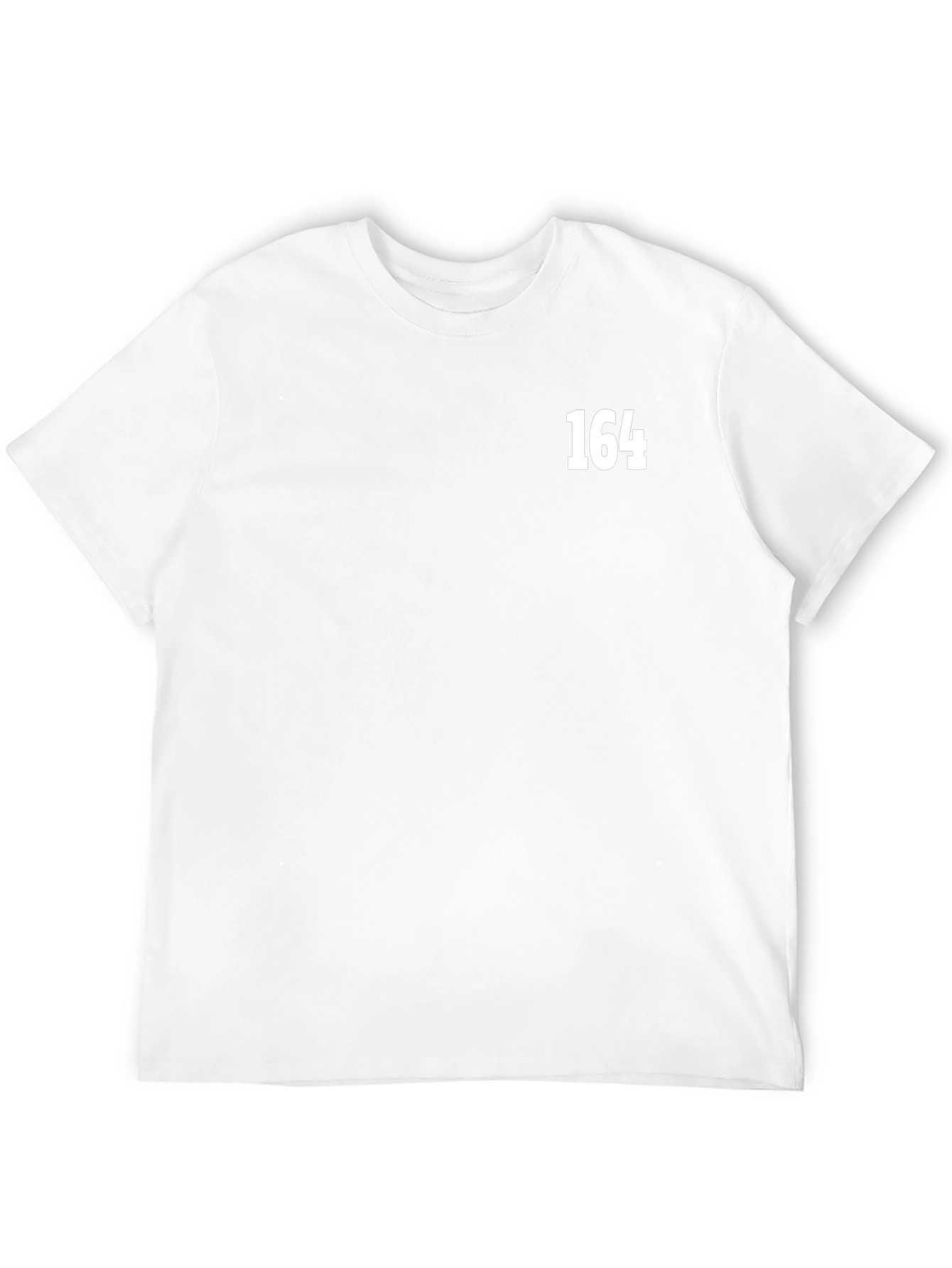 Black T-Shirt with White 164 Graphic