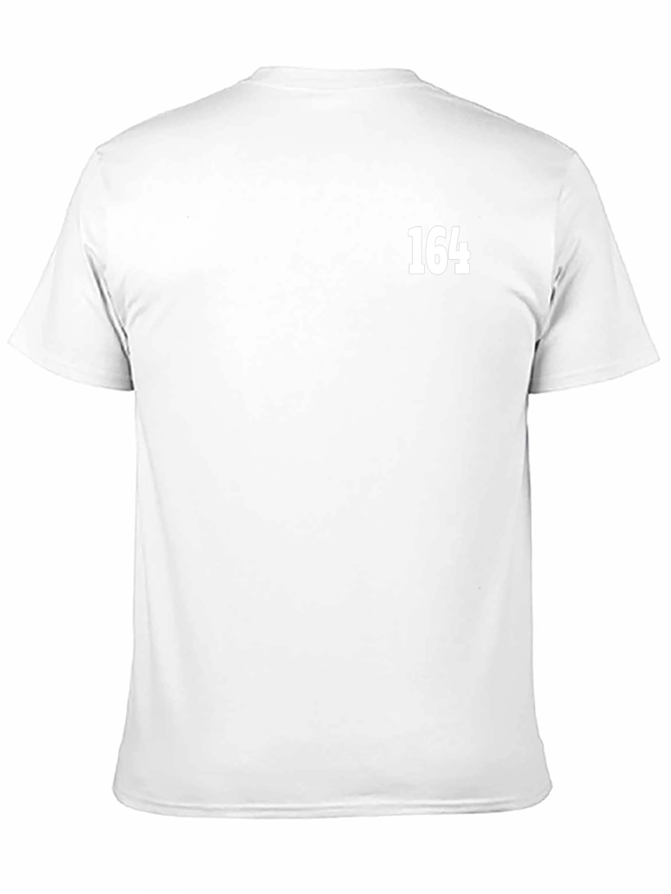 Black T-Shirt with White 164 Graphic
