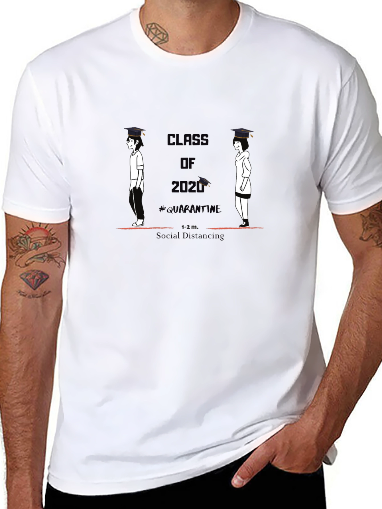 Class of 2020 Quarantine Social Distancing T-Shirt