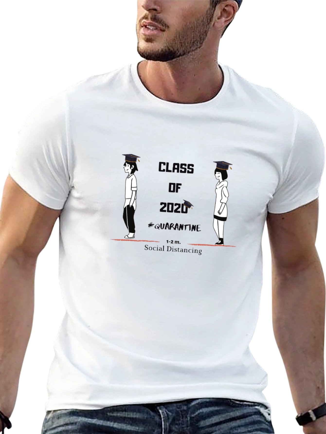 Class of 2020 Quarantine Social Distancing T-Shirt