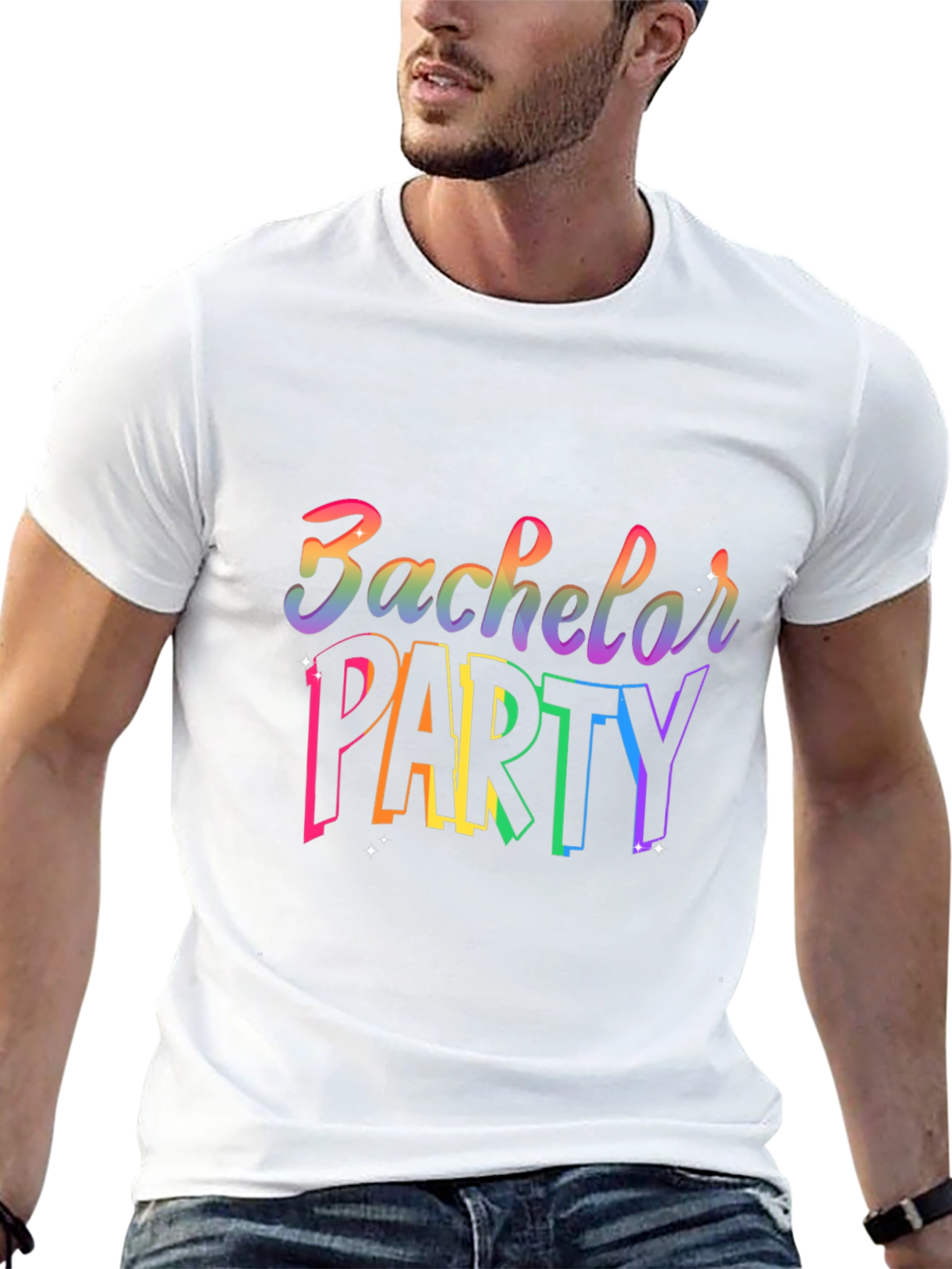 Rainbow Bachelor Party T-Shirt
