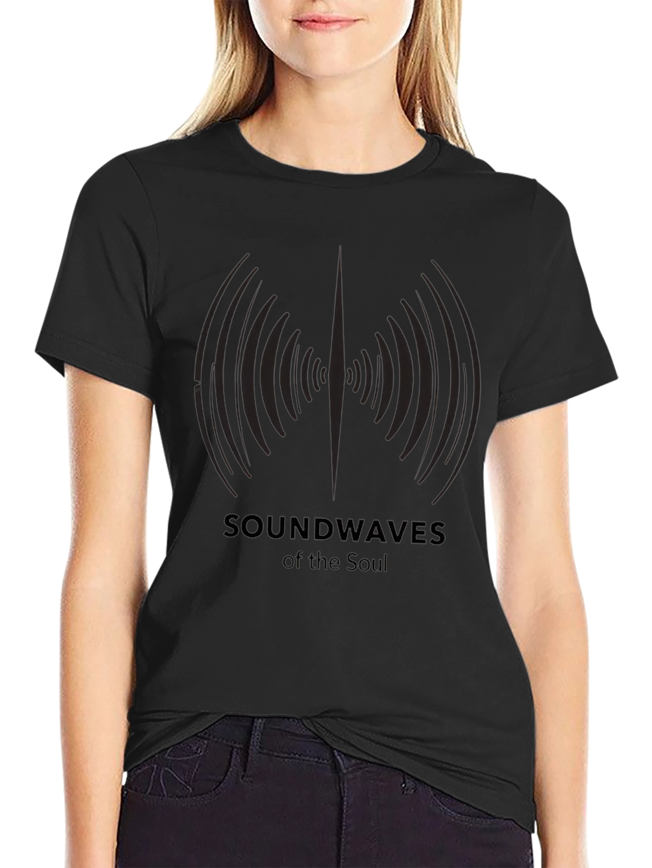 Soundwaves of the Soul Graphic Tee - Black