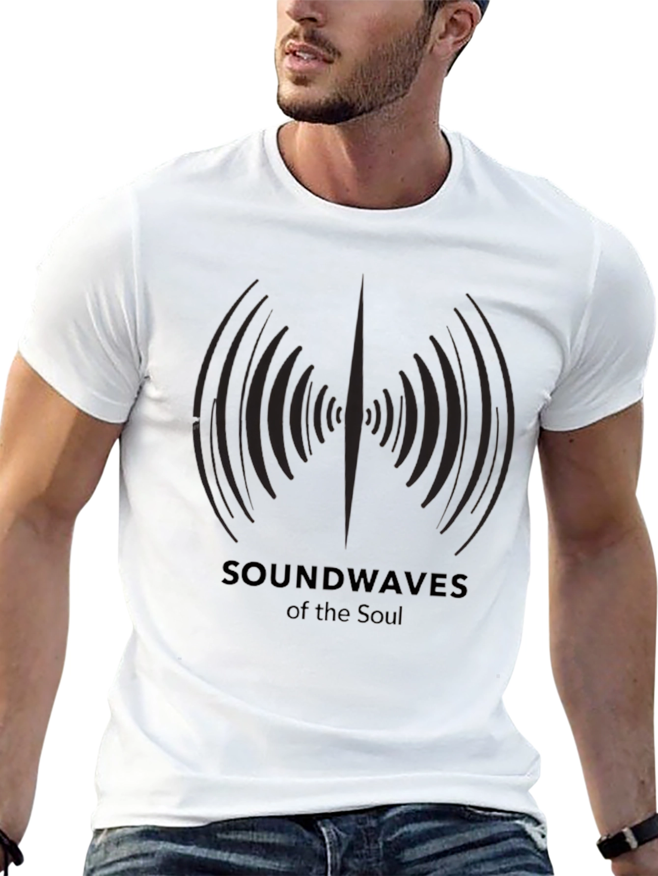 Soundwaves of the Soul Graphic Tee - Black