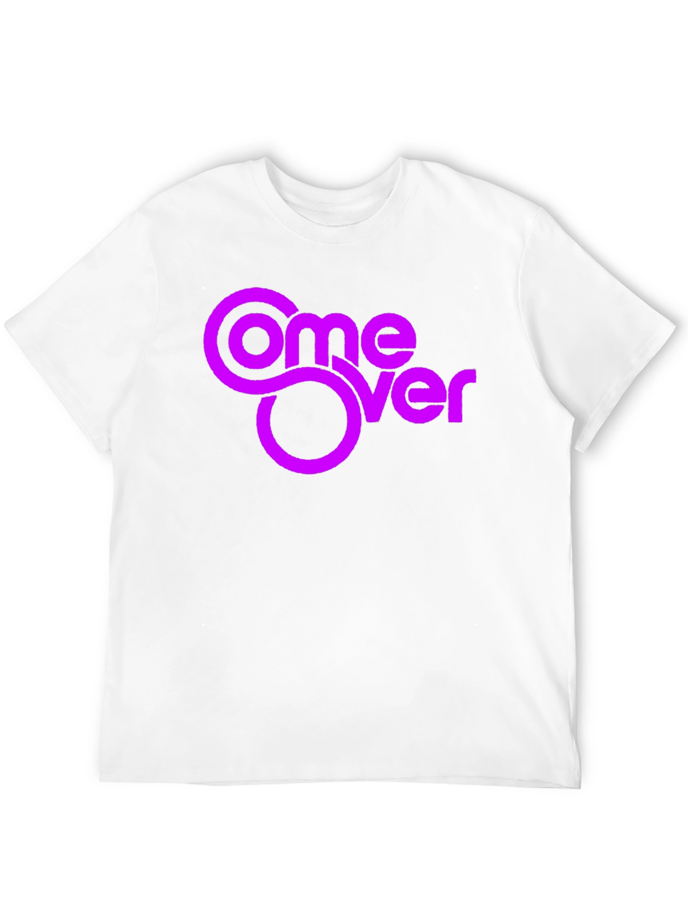 Come Over Graphic Tee - Black Cotton Blend