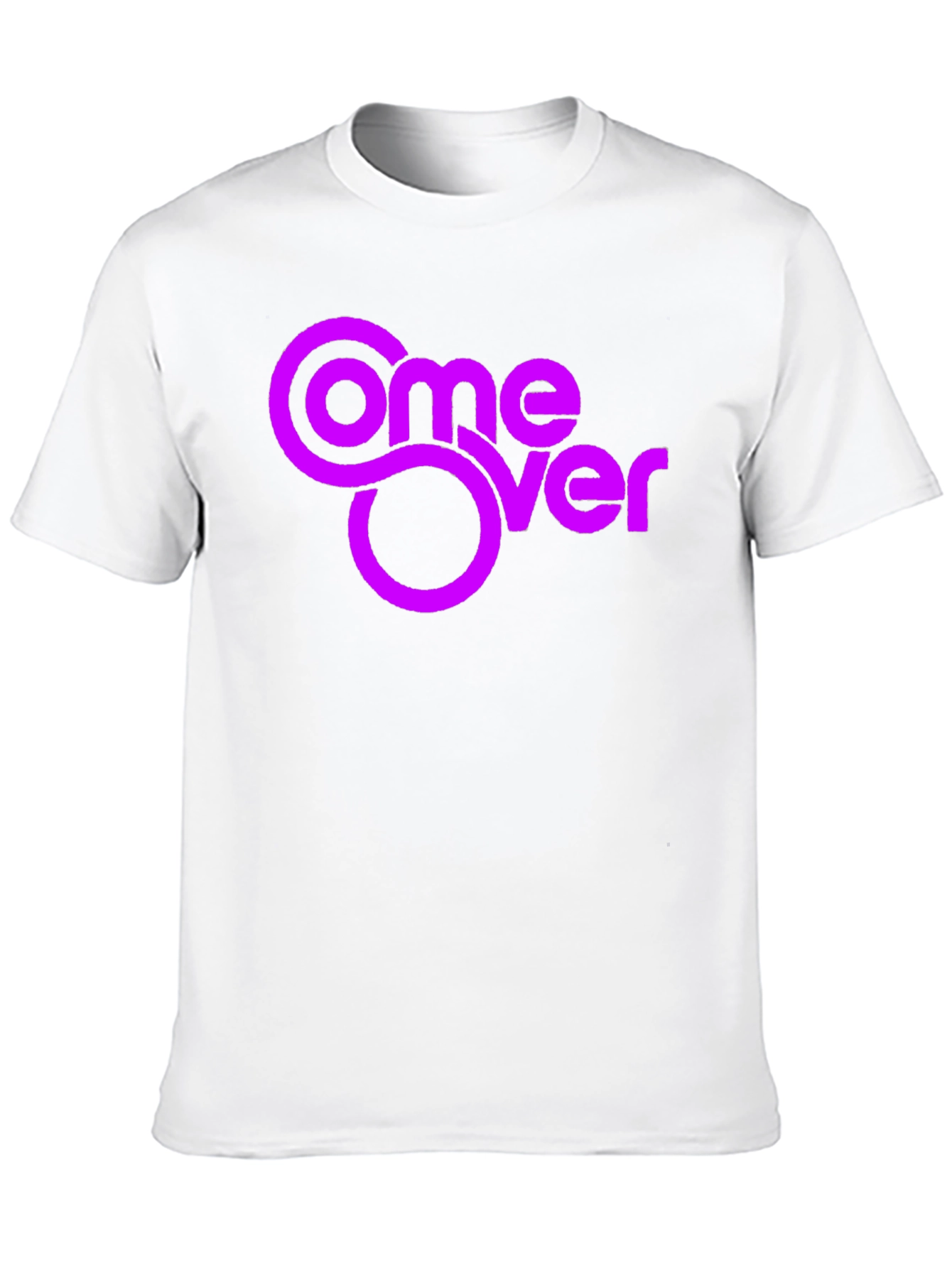 Come Over Graphic Tee - Black Cotton Blend