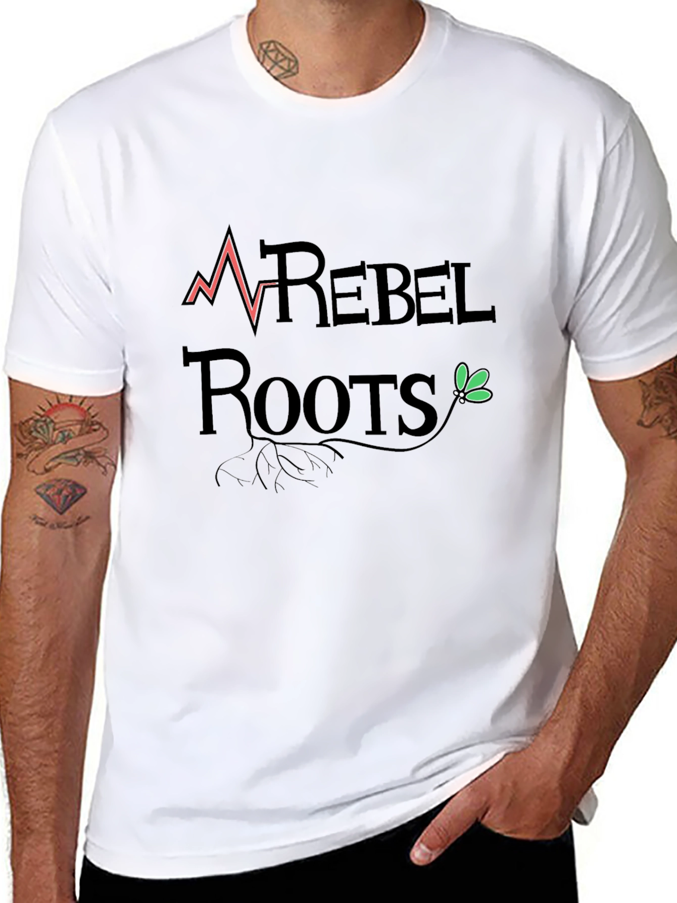 Rebel Roots Graphic Tee - Bold Statement Shirt