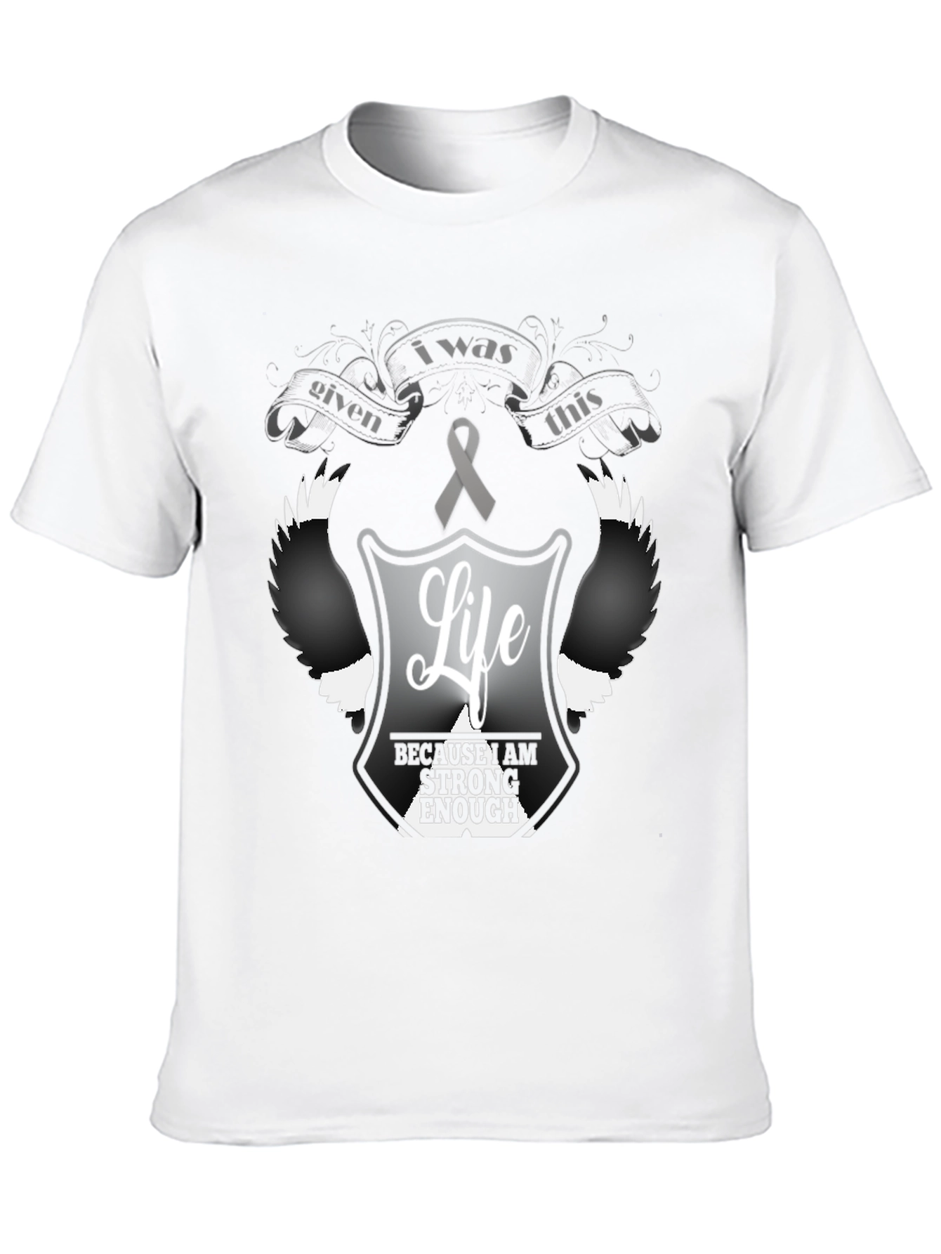 Strength Ribbon Graphic T-Shirt
