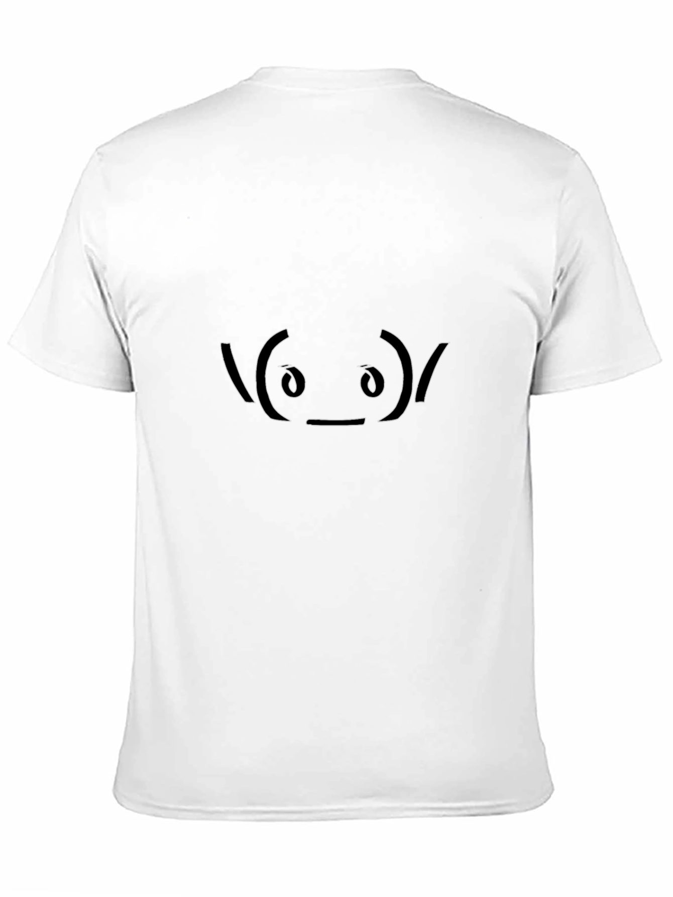 Alien Emoticon Black T-Shirt