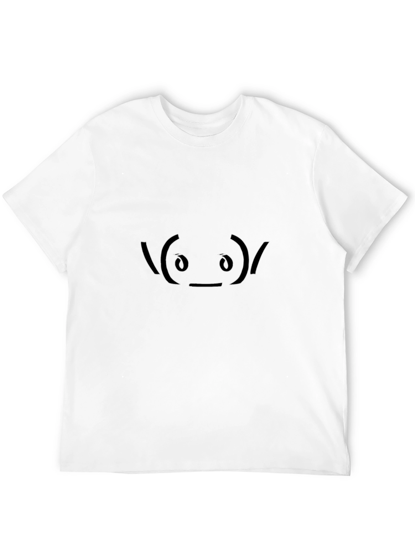 Alien Emoticon Black T-Shirt