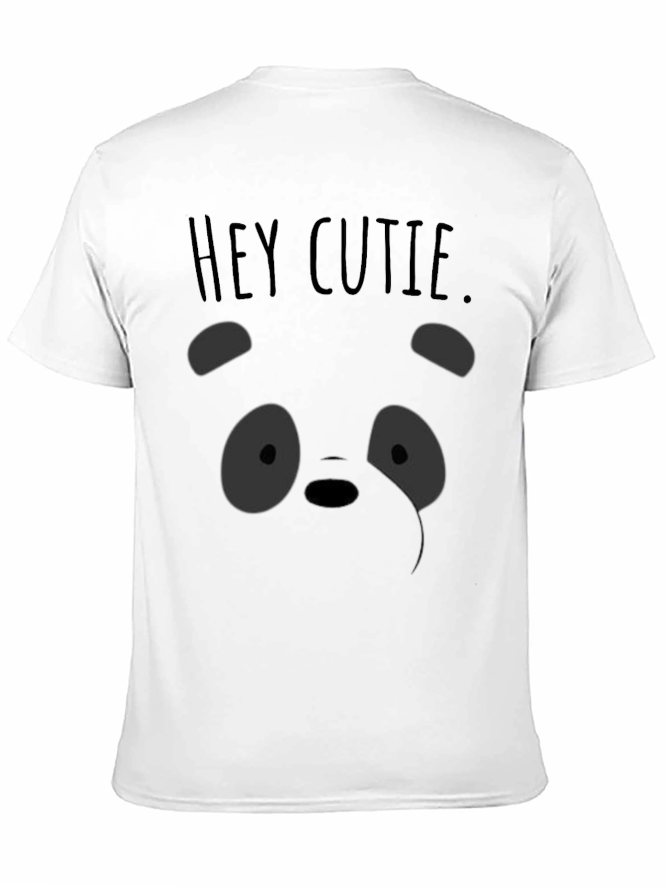 Hey Cutie Panda Graphic T-Shirt - Soft Cotton Blend
