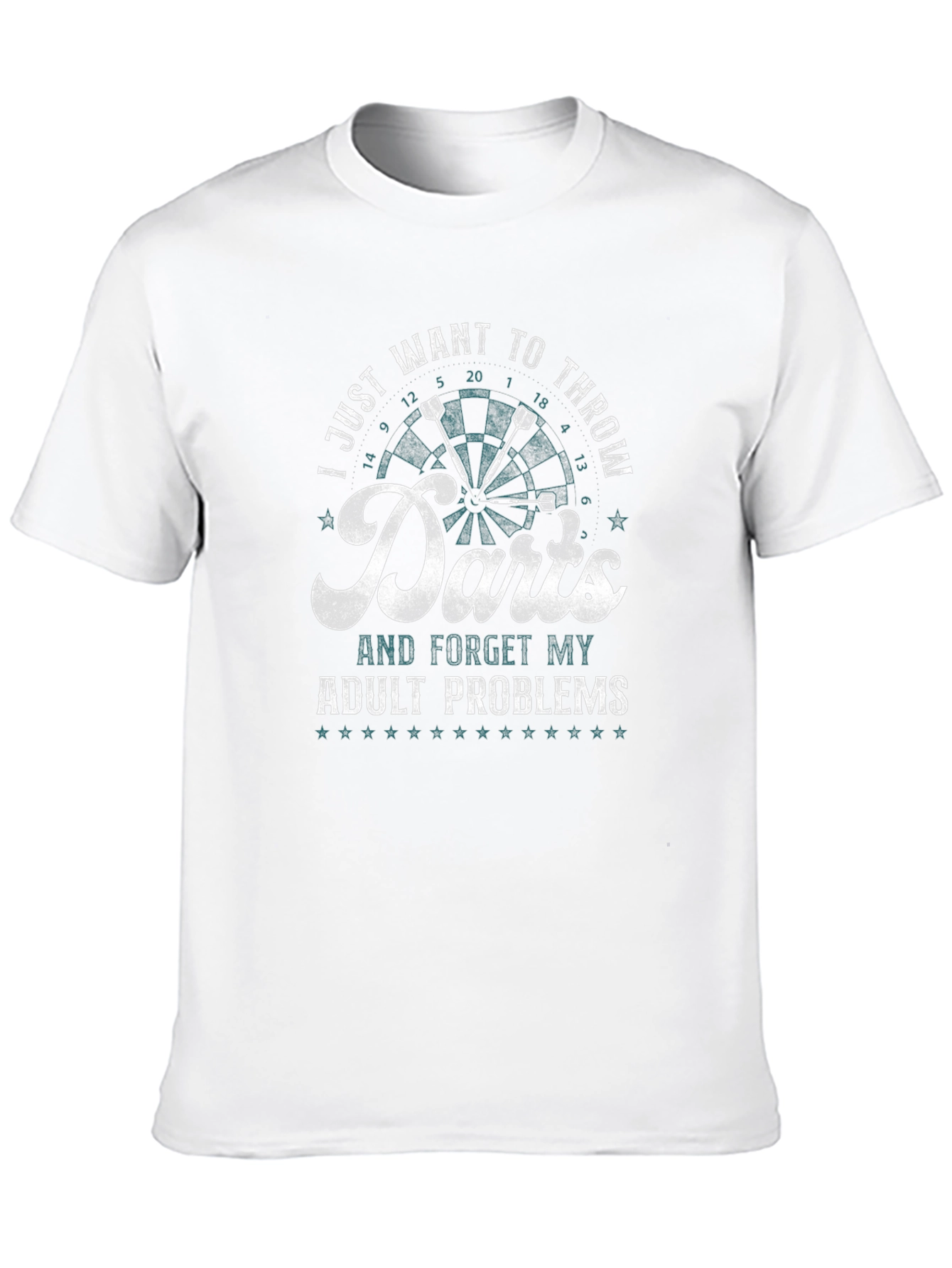 Darts Adult Problems Graphic Tee
