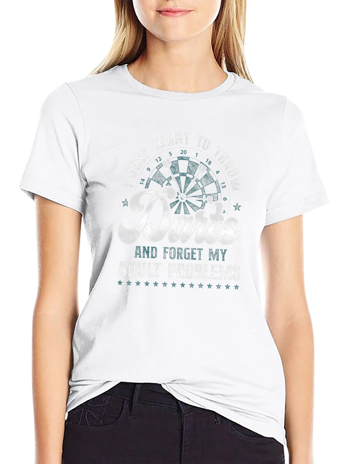 Darts Adult Problems Graphic Tee