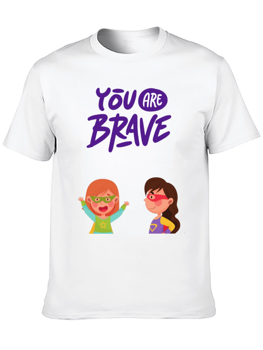 You Are Brave Superhero Graphic Tee
