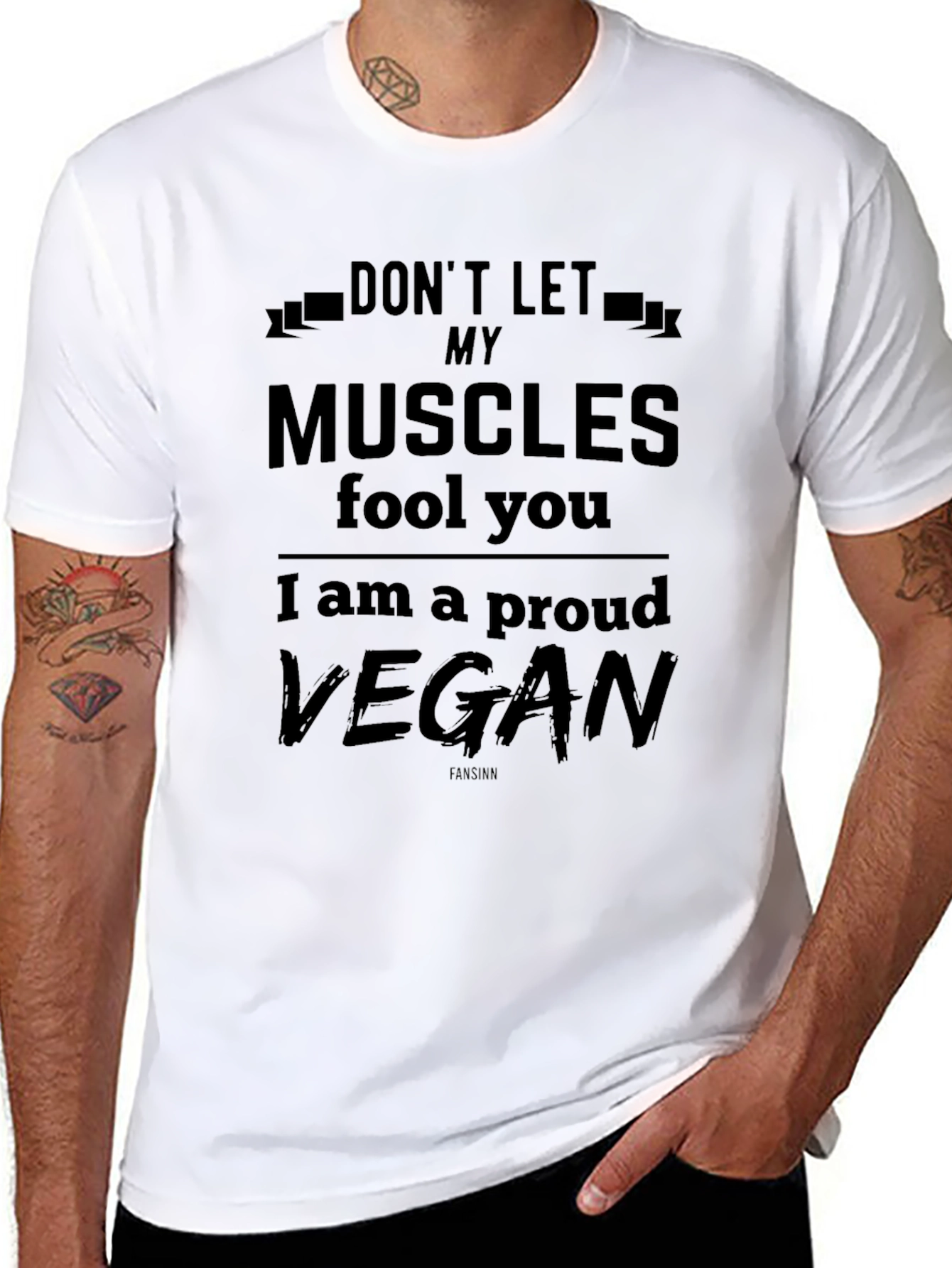 Proud Vegan Muscle T-Shirt - Funny Gym Tee