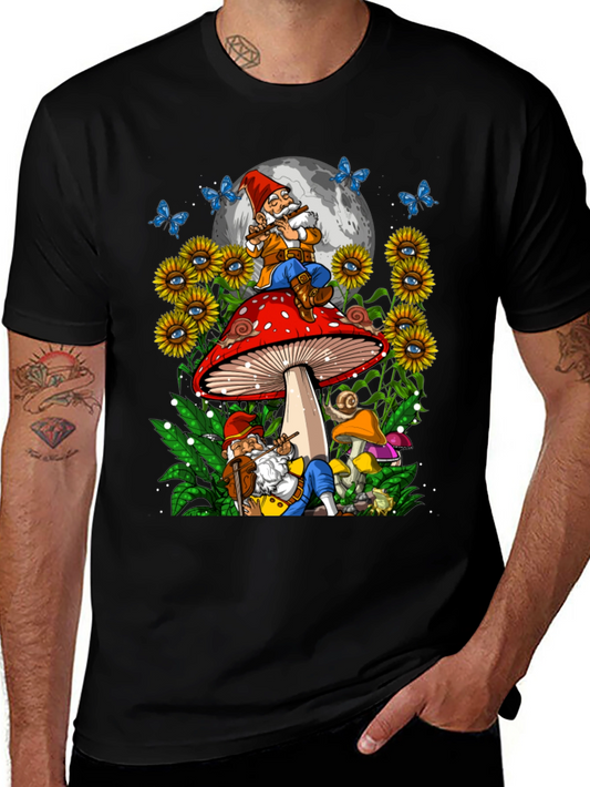 Whimsical Gnome Mushroom T-Shirt