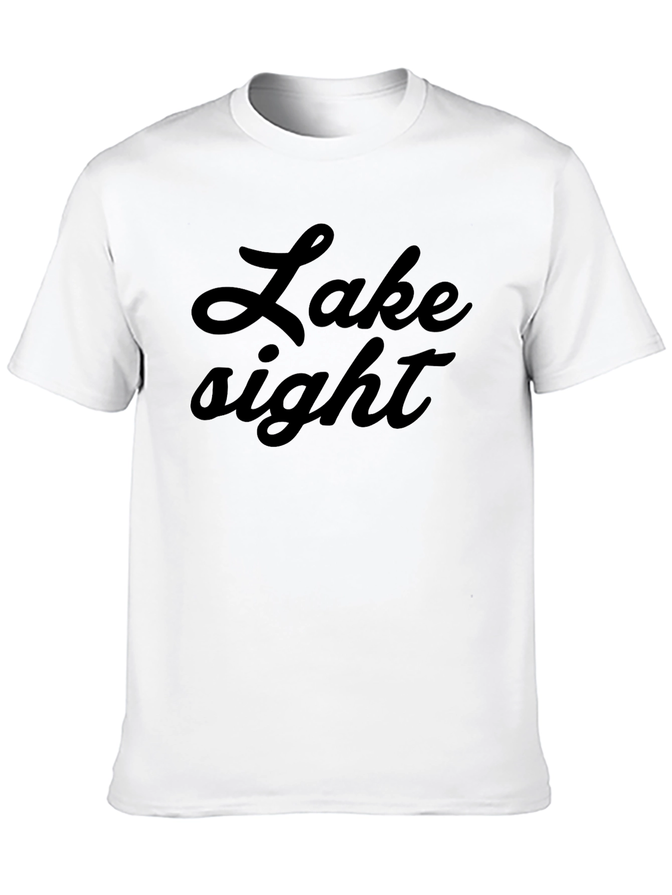 Lake Sight Black Graphic Tee - Stylish Comfort