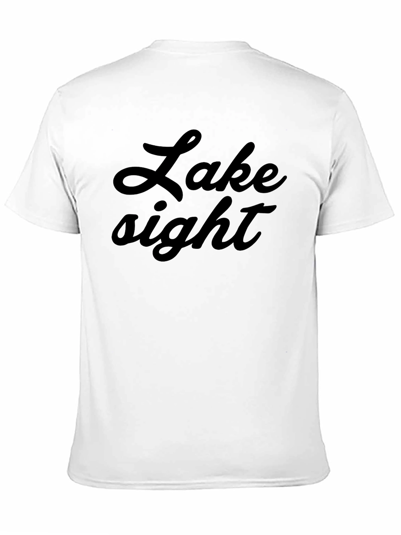 Lake Sight Black Graphic Tee - Stylish Comfort