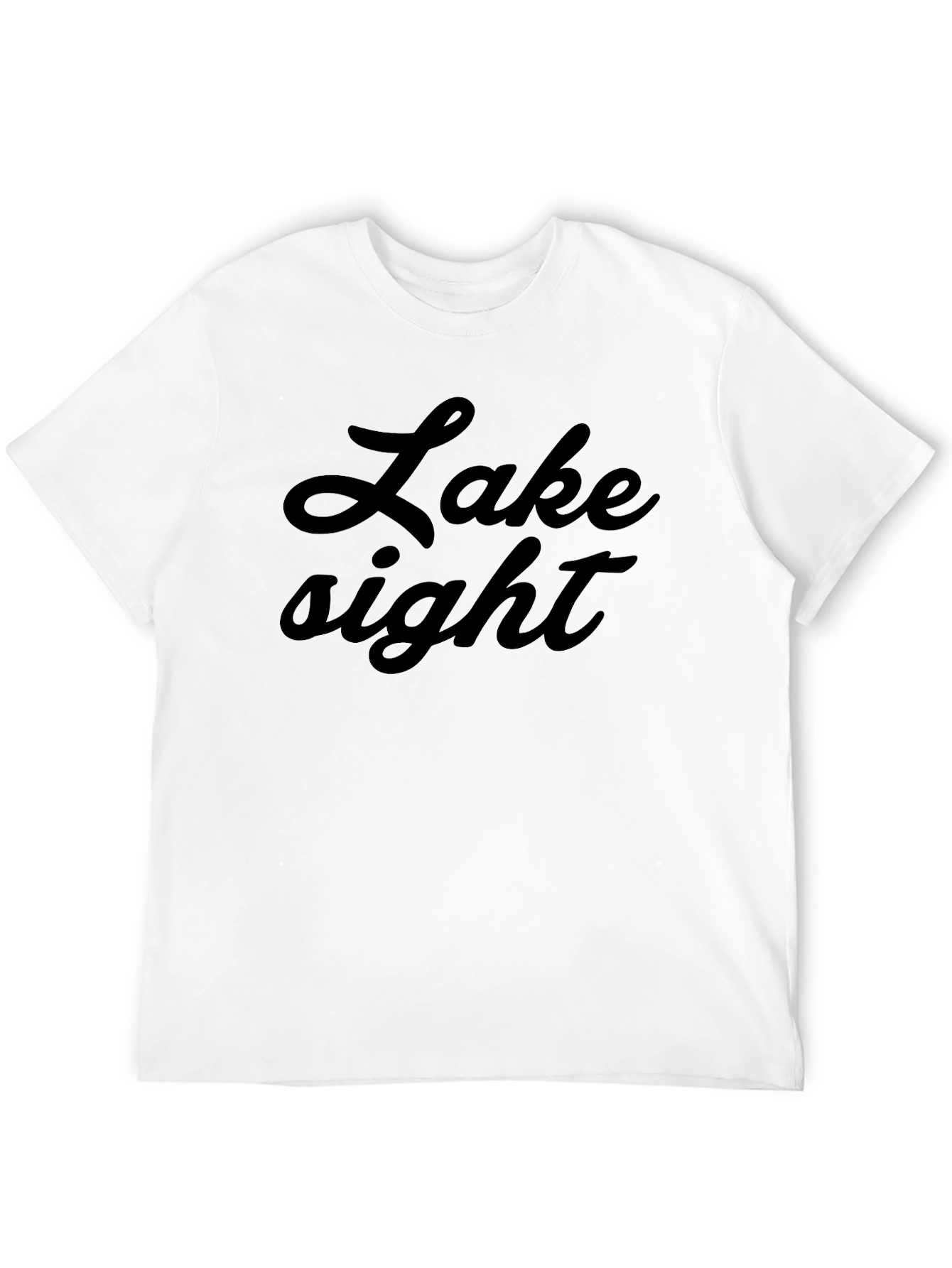 Lake Sight Black Graphic Tee - Stylish Comfort