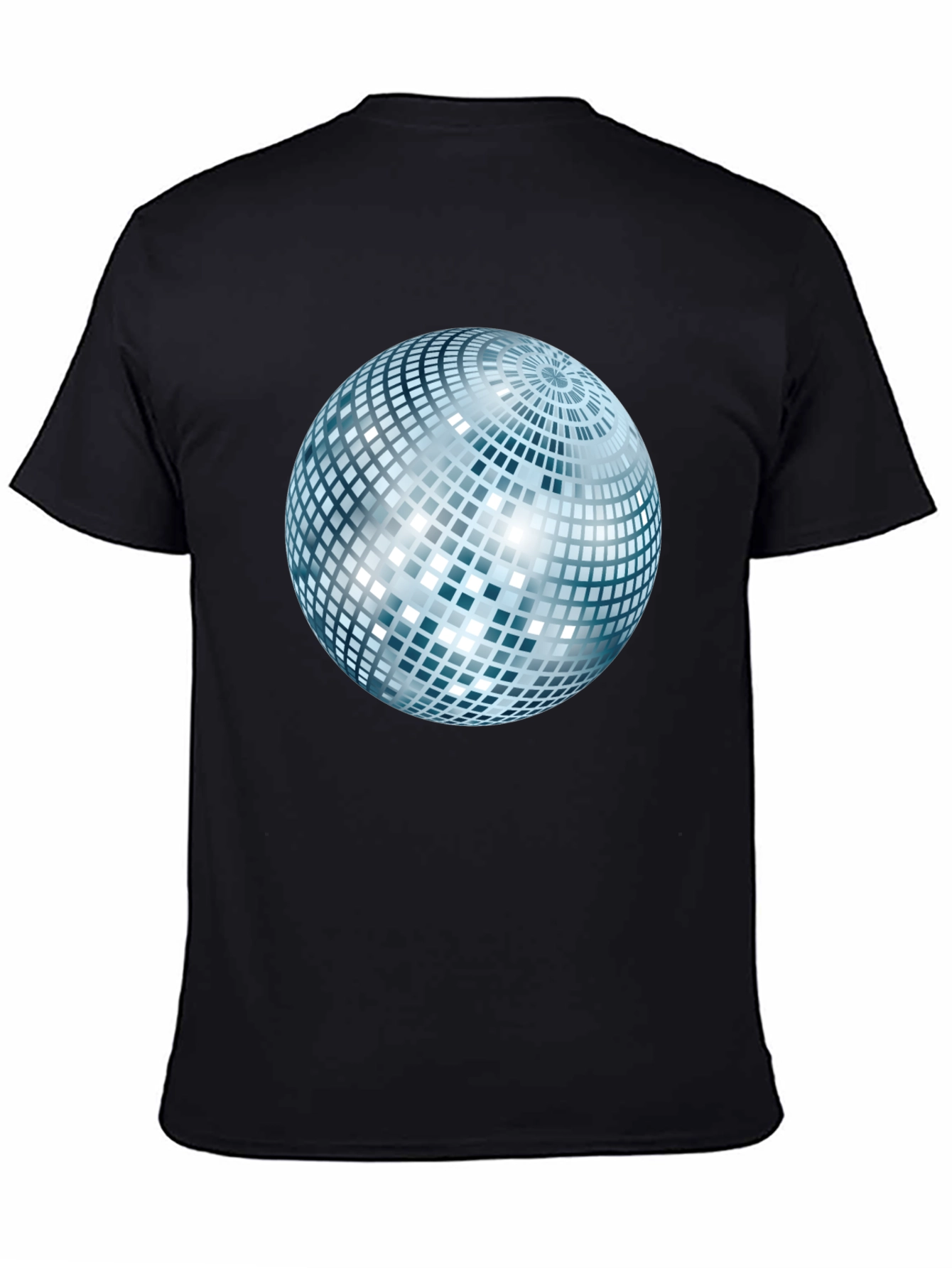 Disco Ball Graphic Black T-Shirt