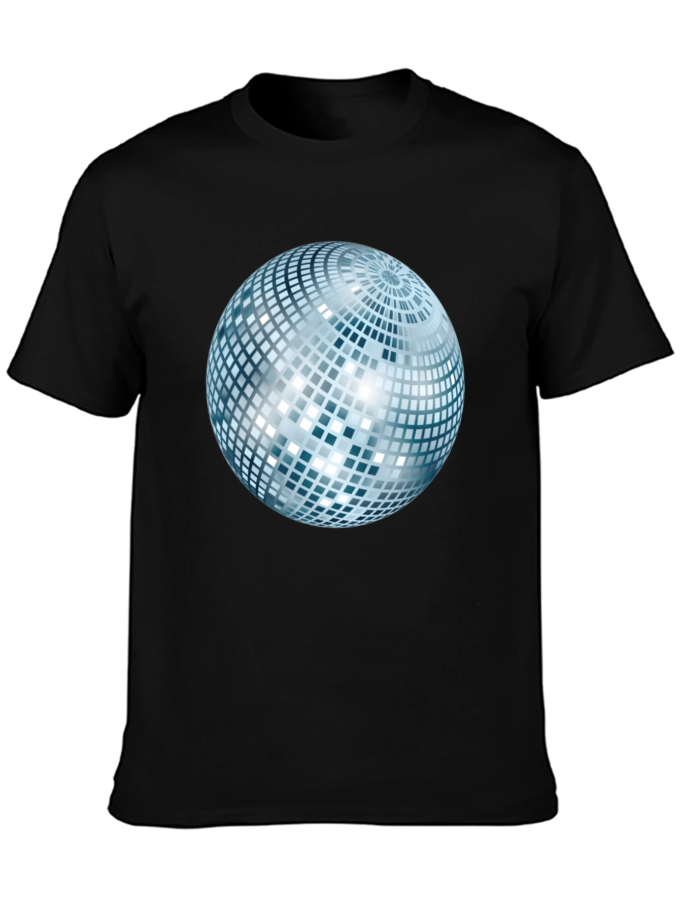 Disco Ball Graphic Black T-Shirt