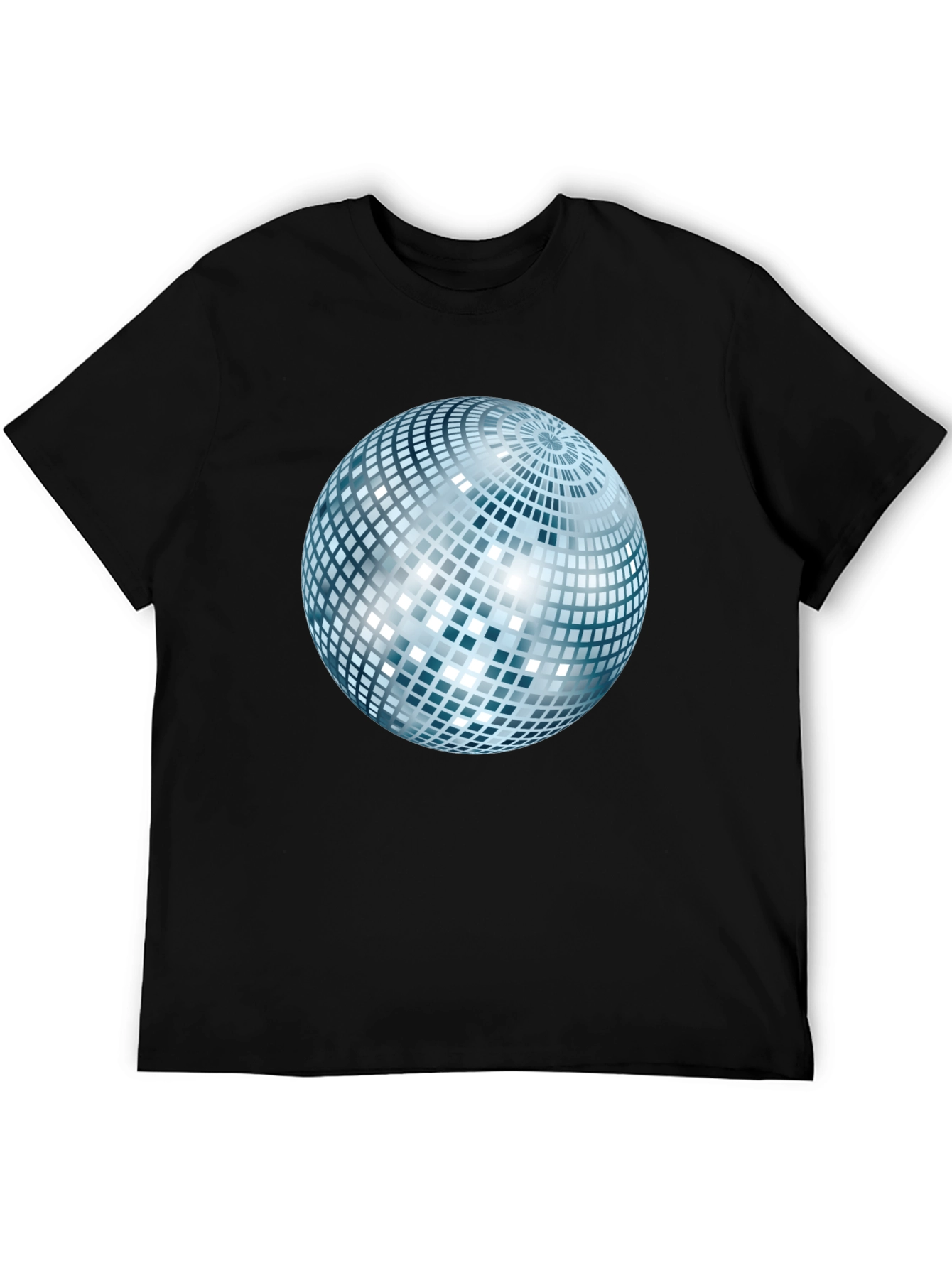 Disco Ball Graphic Black T-Shirt