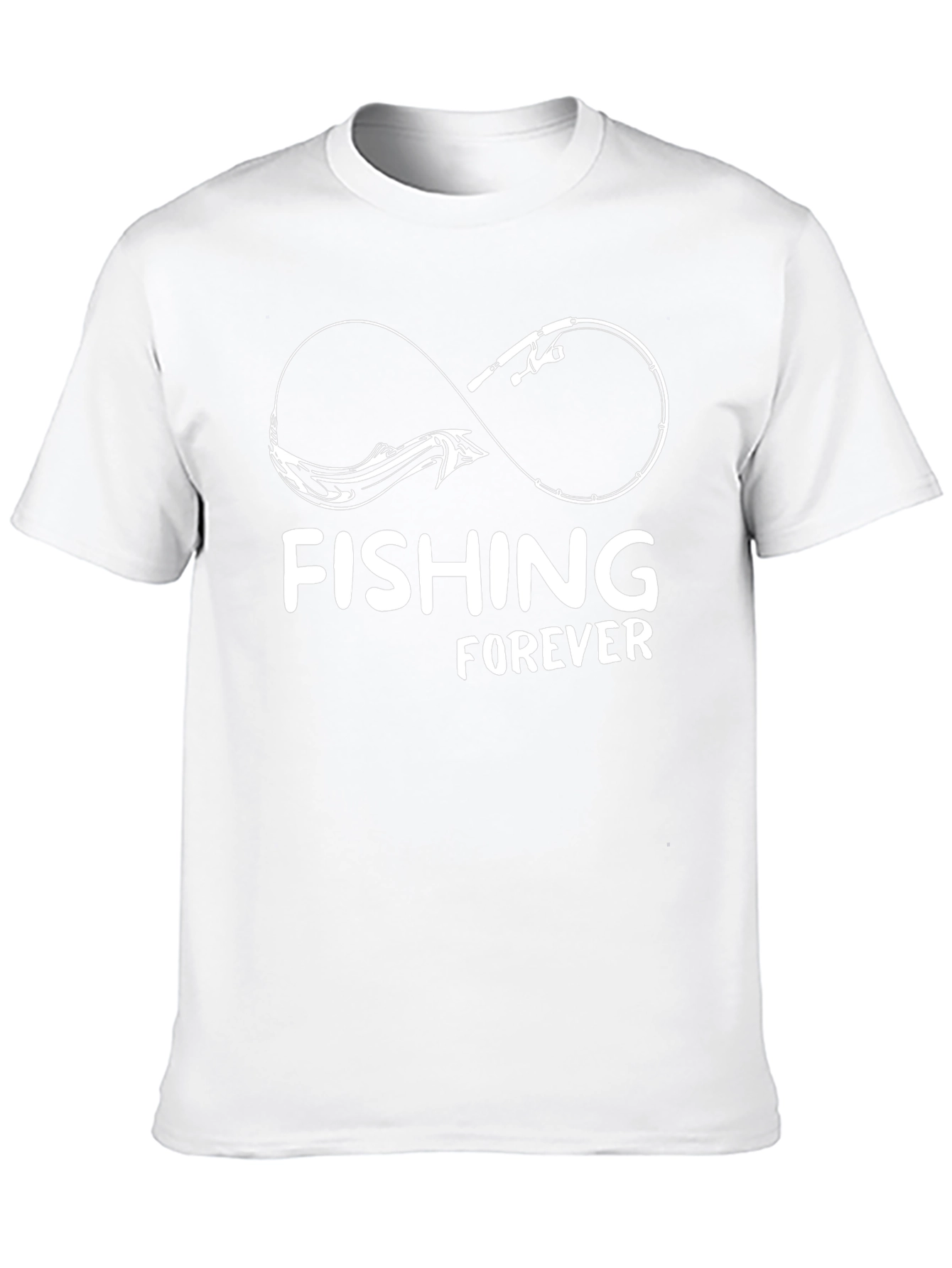 Fishing Forever Graphic Tee - Black