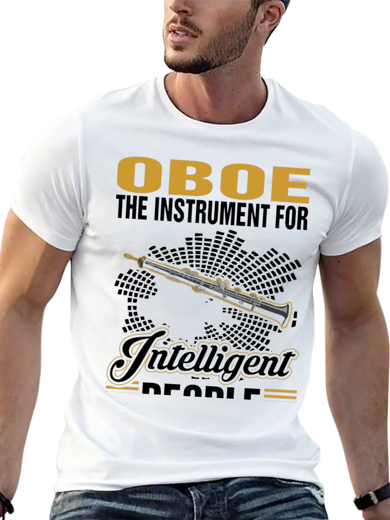 Oboe Instrument T-Shirt - Intelligent People